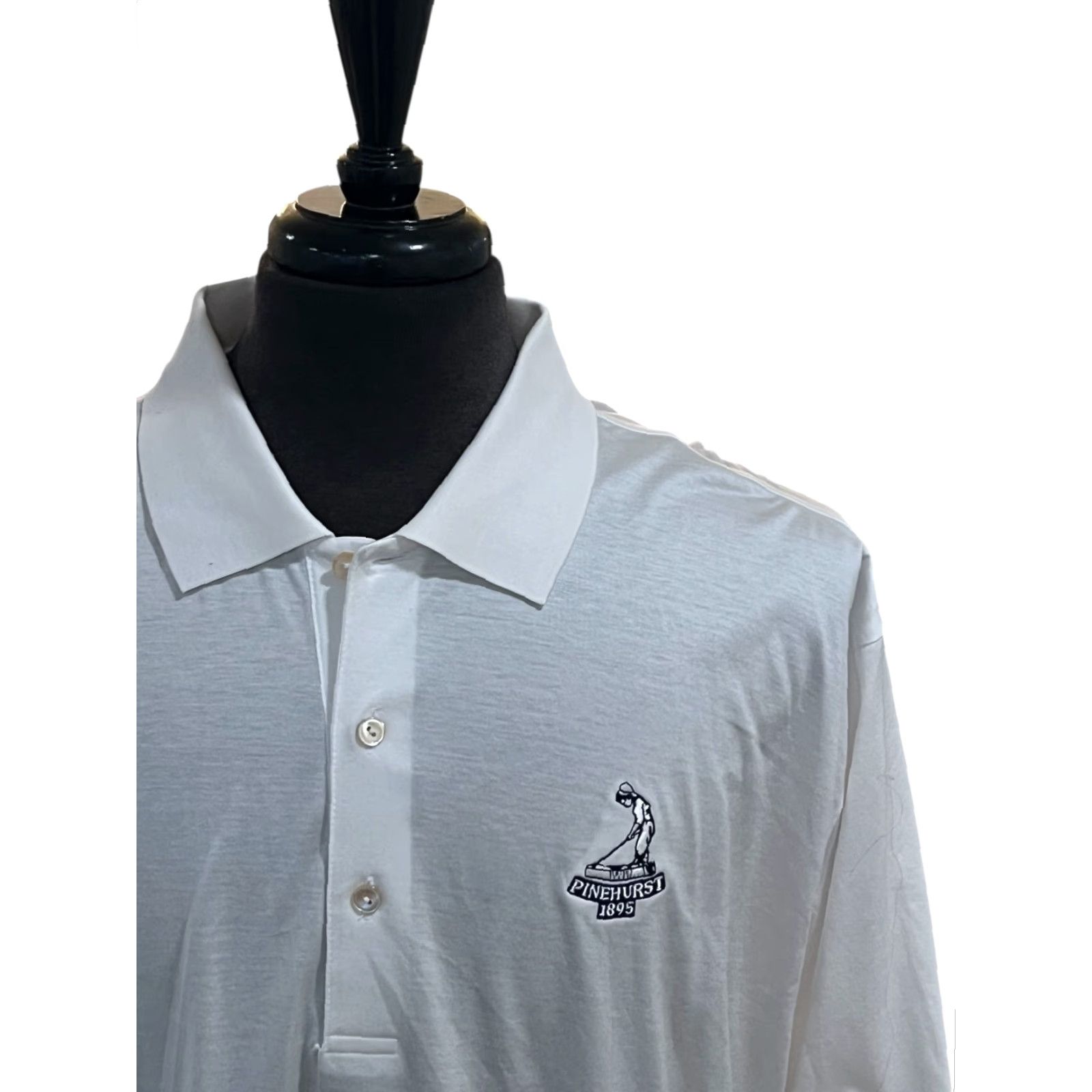Peter Millar Peter Millar Pinehurst 1895 Solid White Golf Polo Shirt 2XL Mens EUC Size US XXL / EU 58 / 5 - 2 Thumbnail