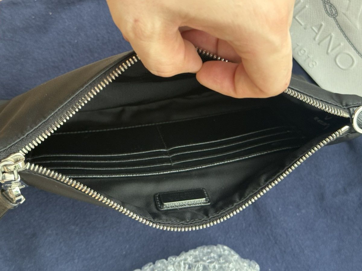 Prada Prada Re-Nylon & Saffiano Leather Pouch Black Size ONE SIZE - 10 Thumbnail