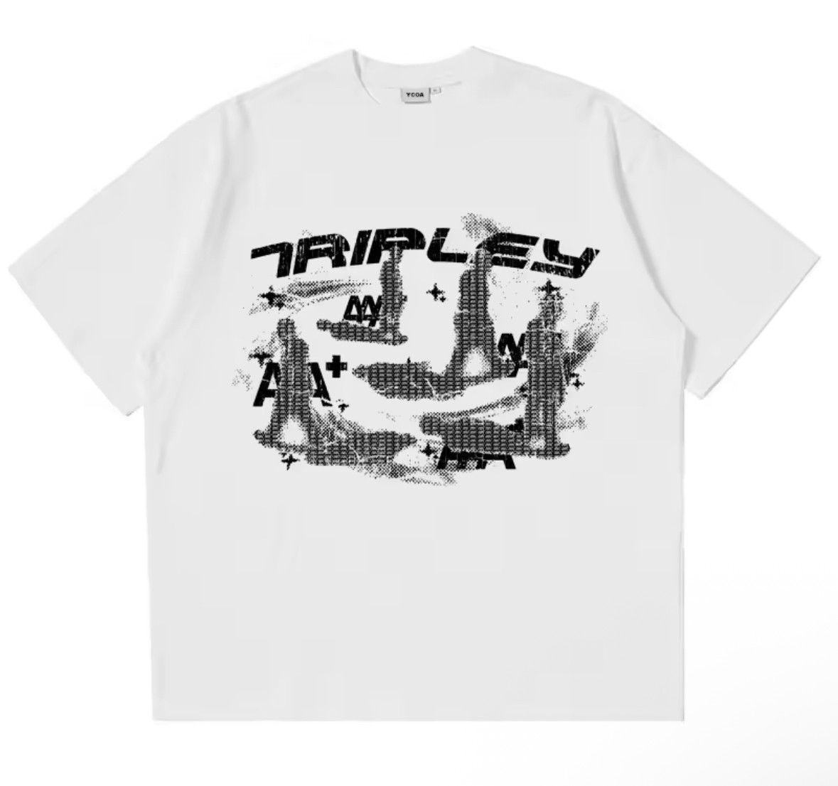Other Y2K Streetwear Hip Hop Shadow Print White T-Shirt Size US S / EU 44-46 / 1 - 1 Thumbnail