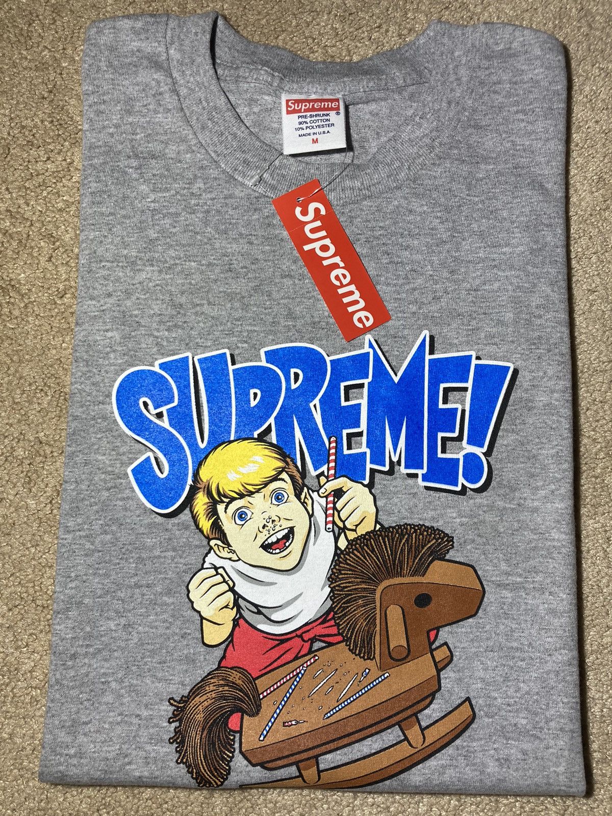 image of New Ss08 Supreme Sean Cliver Sugar Rush 2008 Kids Pixie Dust in Grey (Size Medium)