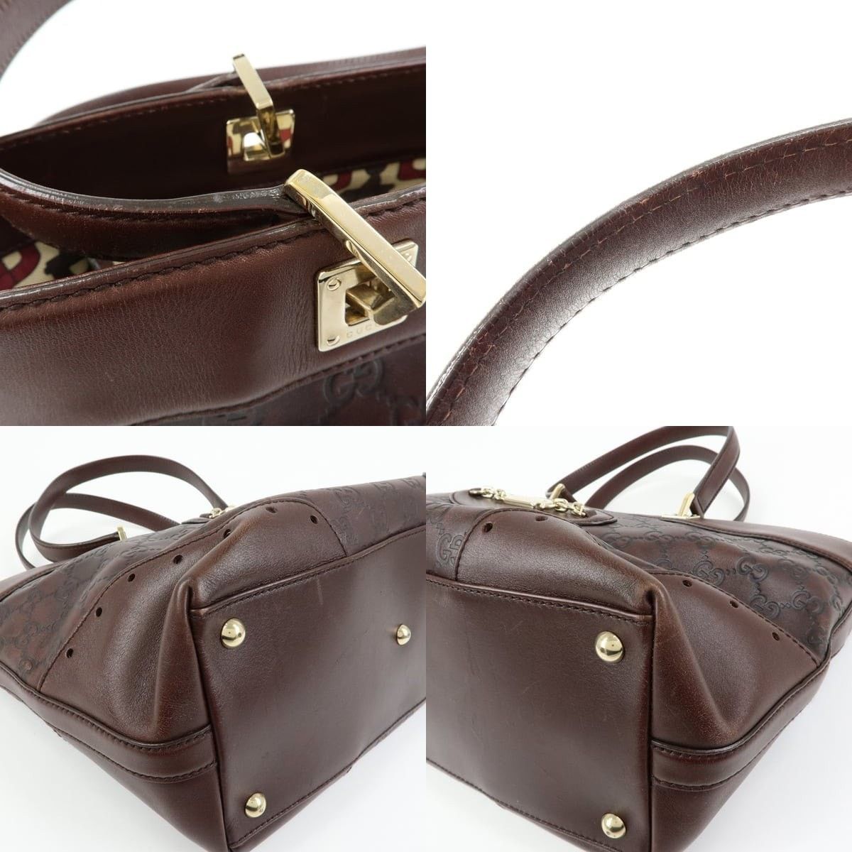 Gucci Gucci Guccissima Leather Tote Brown Size ONE SIZE - 4 Thumbnail