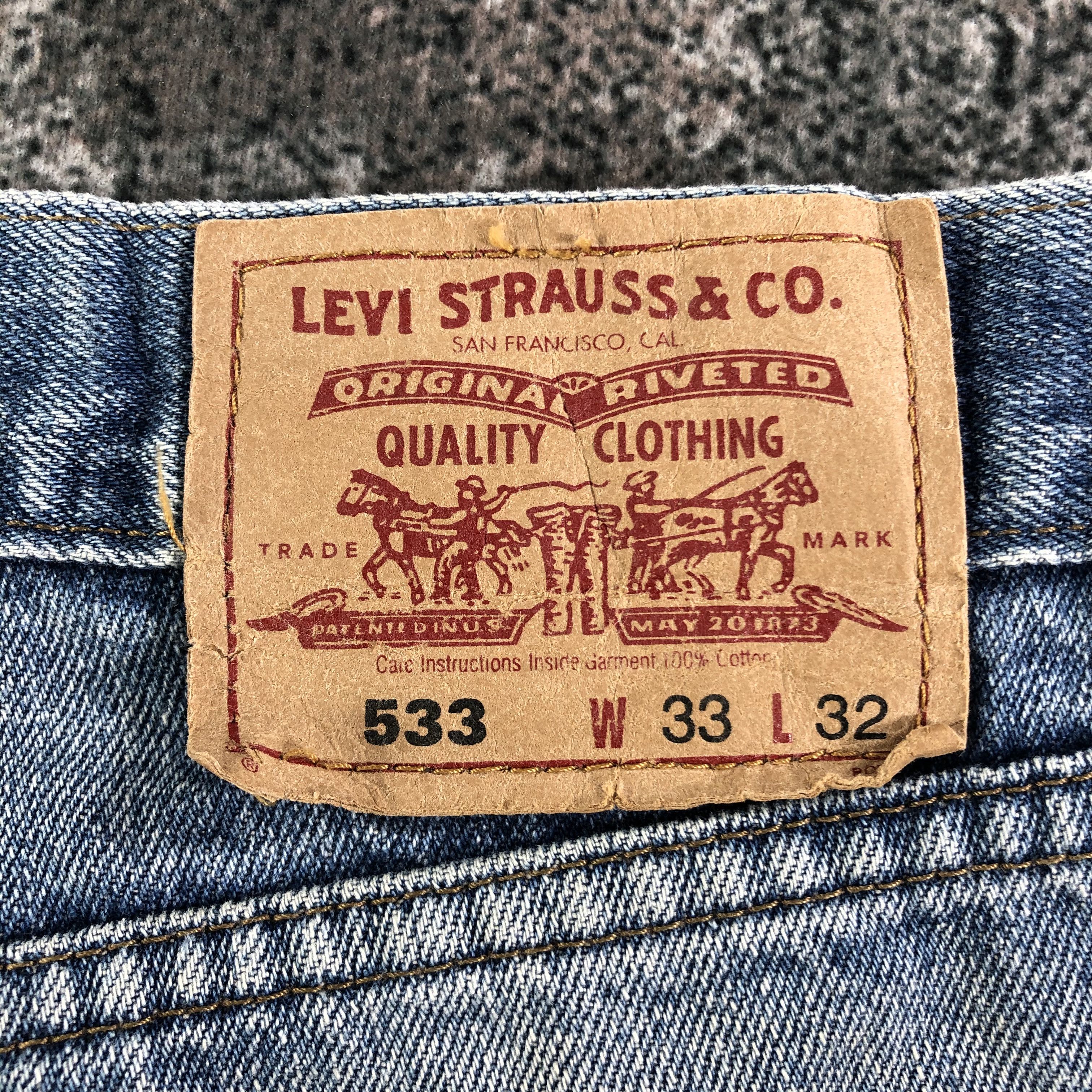 Levi's Vintage Levis 533 Jeans Medium Wash Denim KJ2121 Size US 33 - 5 Thumbnail
