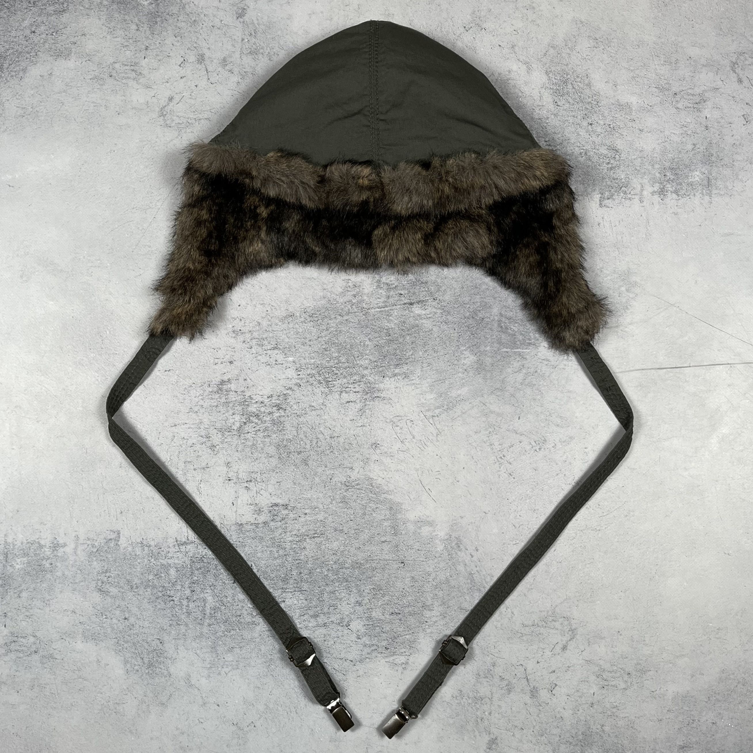 Diesel Vintage Diesel Y2K Faux Fur Aviator Hat Earflap Cap 00’s Size ONE SIZE - 5 Thumbnail