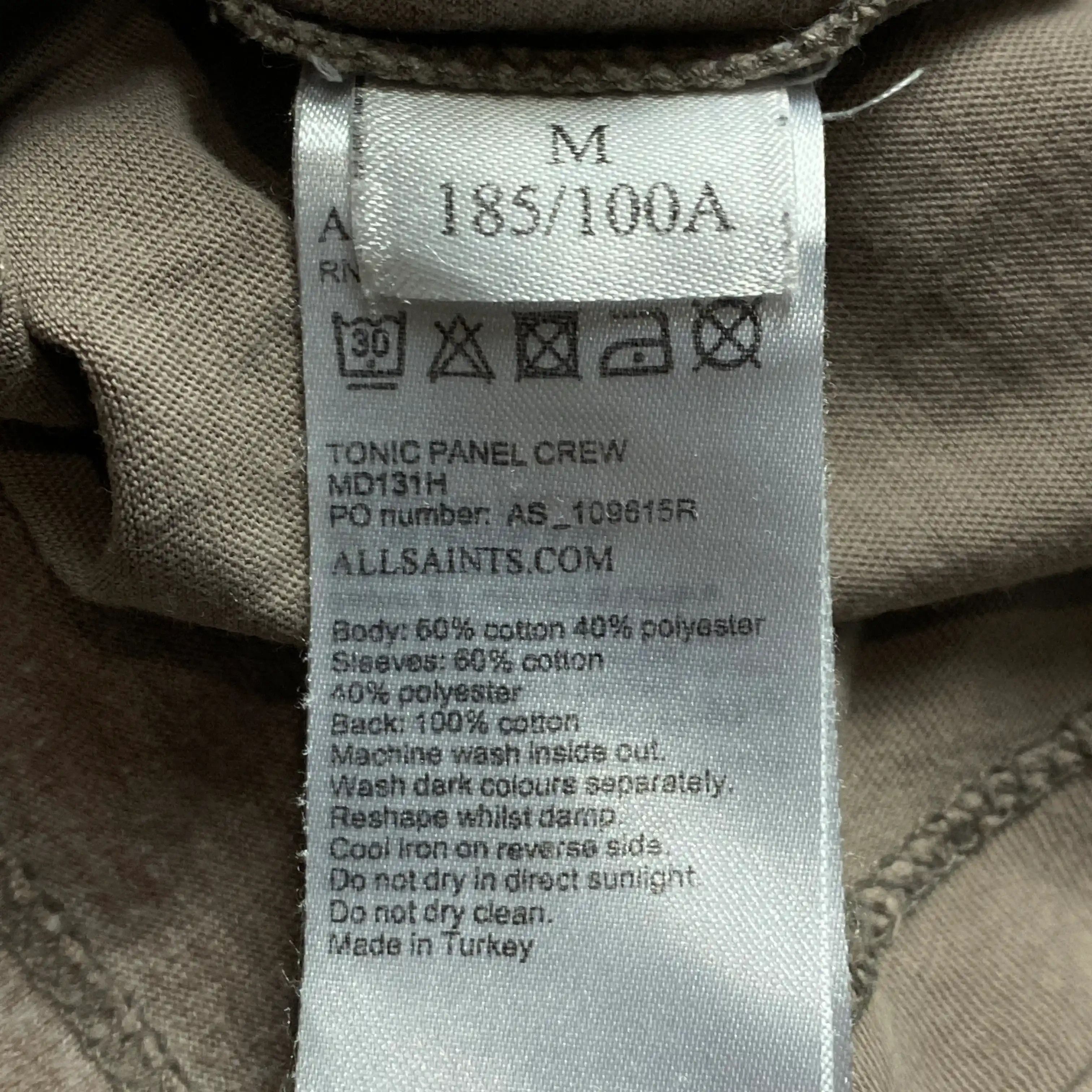 Allsaints Mens Allsaints T-Shirt Size M Size US M / EU 48-50 / 2 - 6 Thumbnail