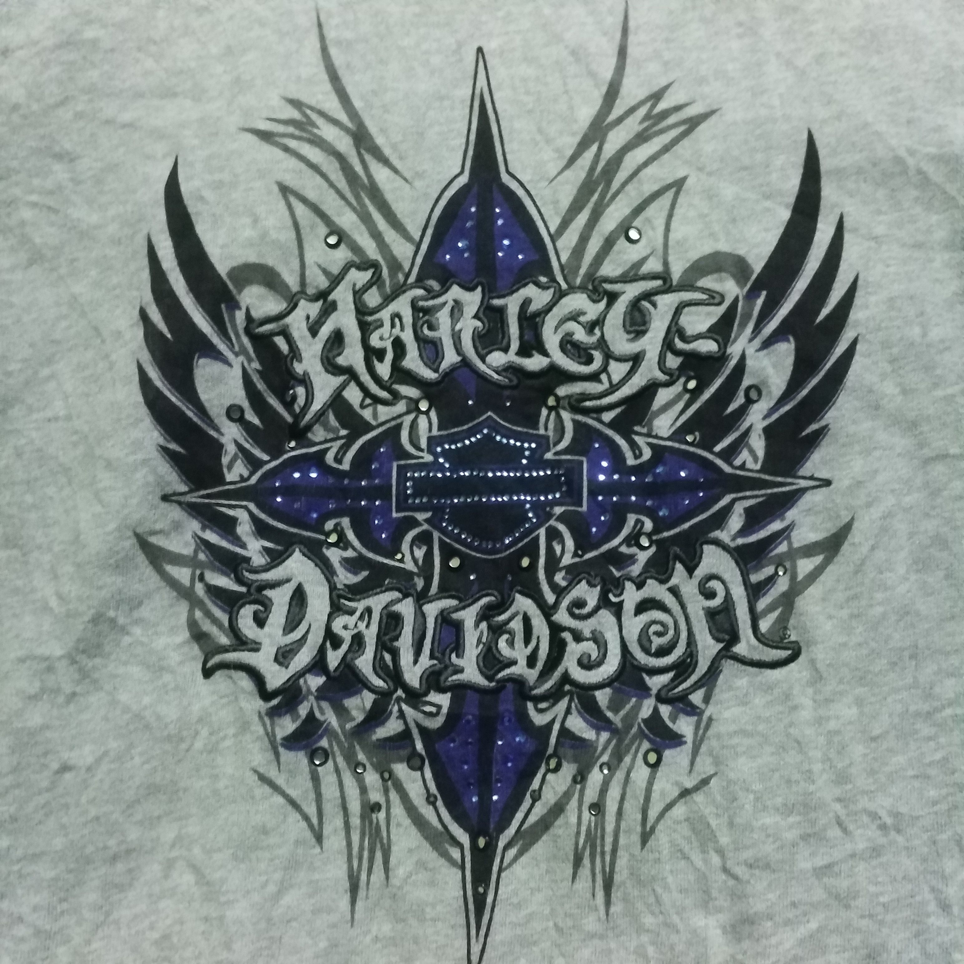Harley Davidson × Vintage HARLEY DAVIDSON HOODIE FULL ZIPPER TATOO STYLE Size S / US 4 / IT 40 - 7 Thumbnail