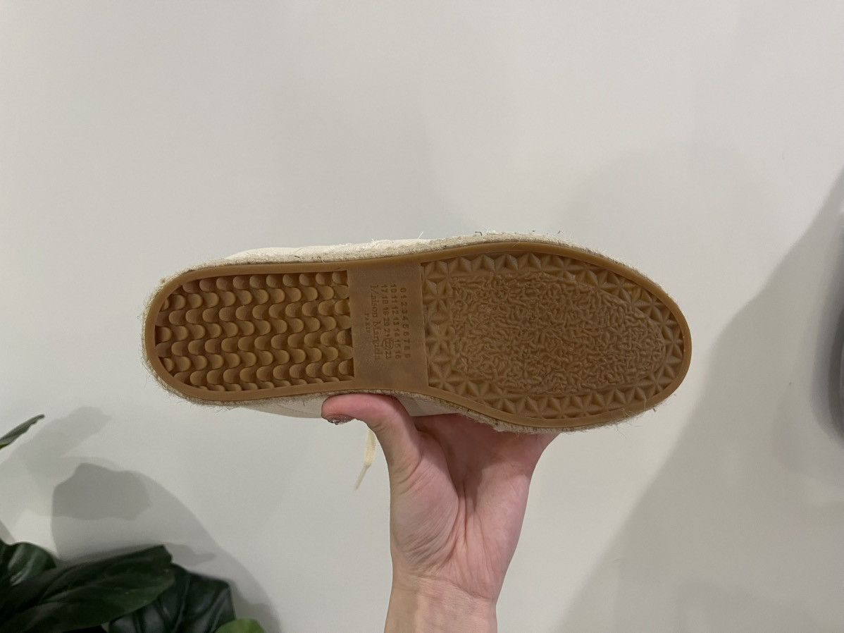 Maison Margiela Maison Margiela Cream Canvas Replica Espadrille Sneakers Size US 4 / IT 34 - 4 Thumbnail