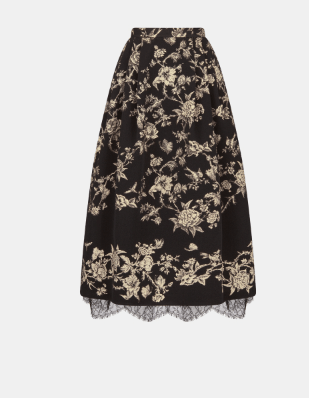 image of Dior O1W1Db10124 Jardin Botanique Technical Fabric Skrit In Black, Women's