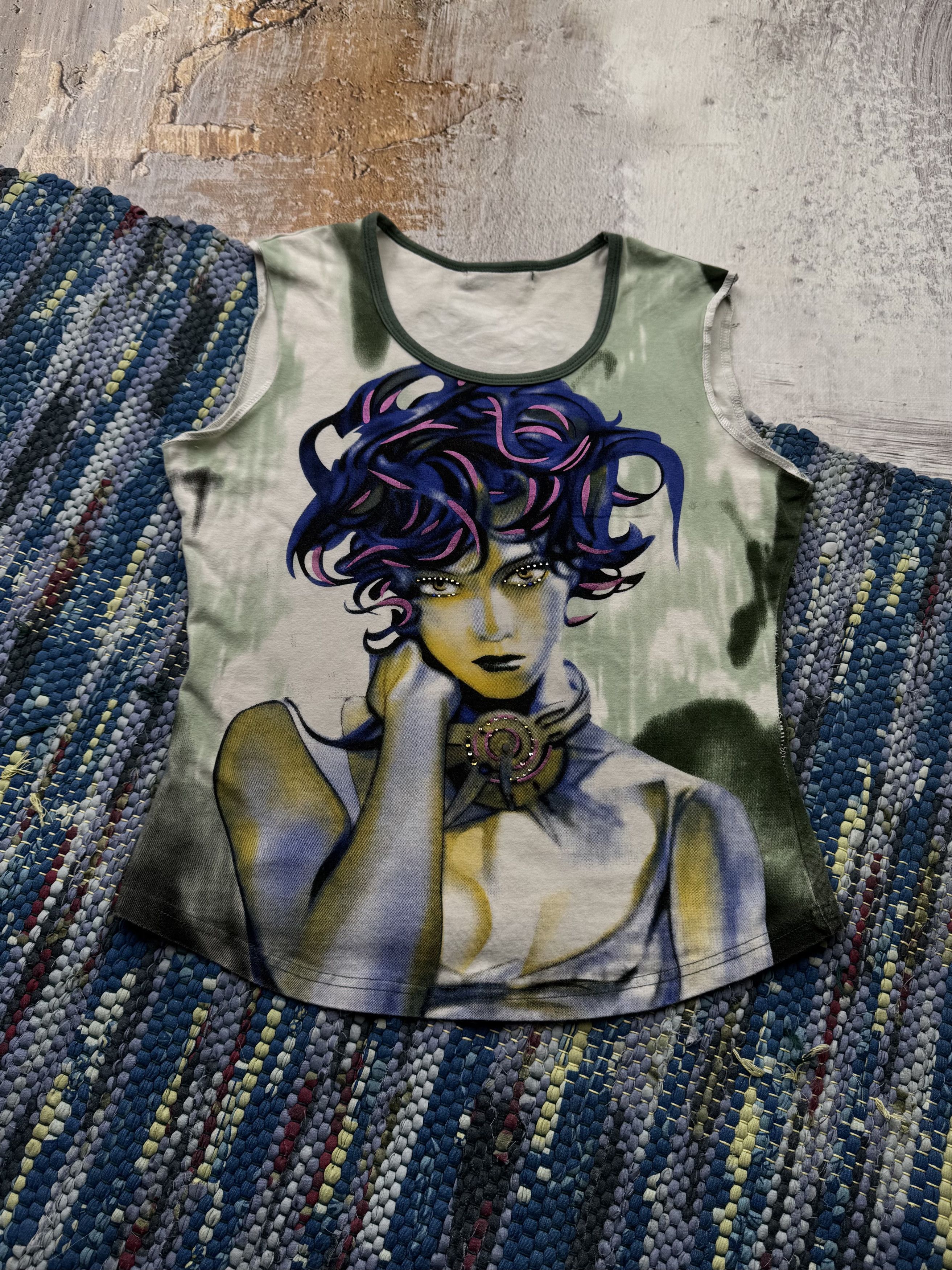 Japanese Brand Vintage Tank Top A728(596) Size M / US 6-8 / IT 42-44 - 1 Thumbnail