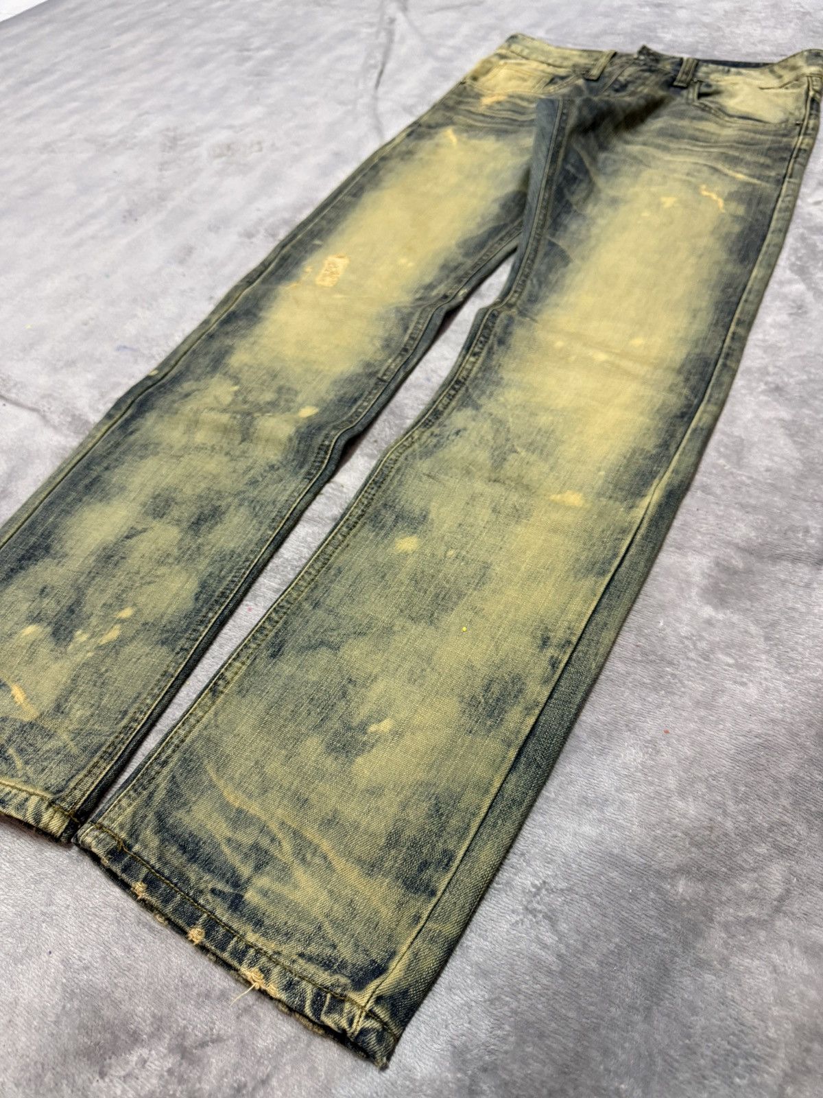 Hysteric Glamour Standard Number Japan Acid Mud Wash Straight Jeans Size US 30 / EU 46 - 18 Thumbnail