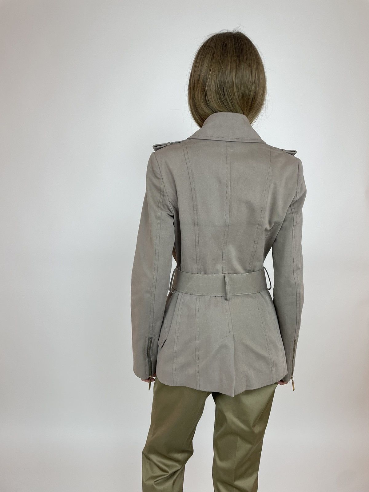 Elisabetta Franchi ELISABETTA FRANCHI CELYN b Trench Coat Womens size 44 Size M / US 6-8 / IT 42-44 - 5 Thumbnail