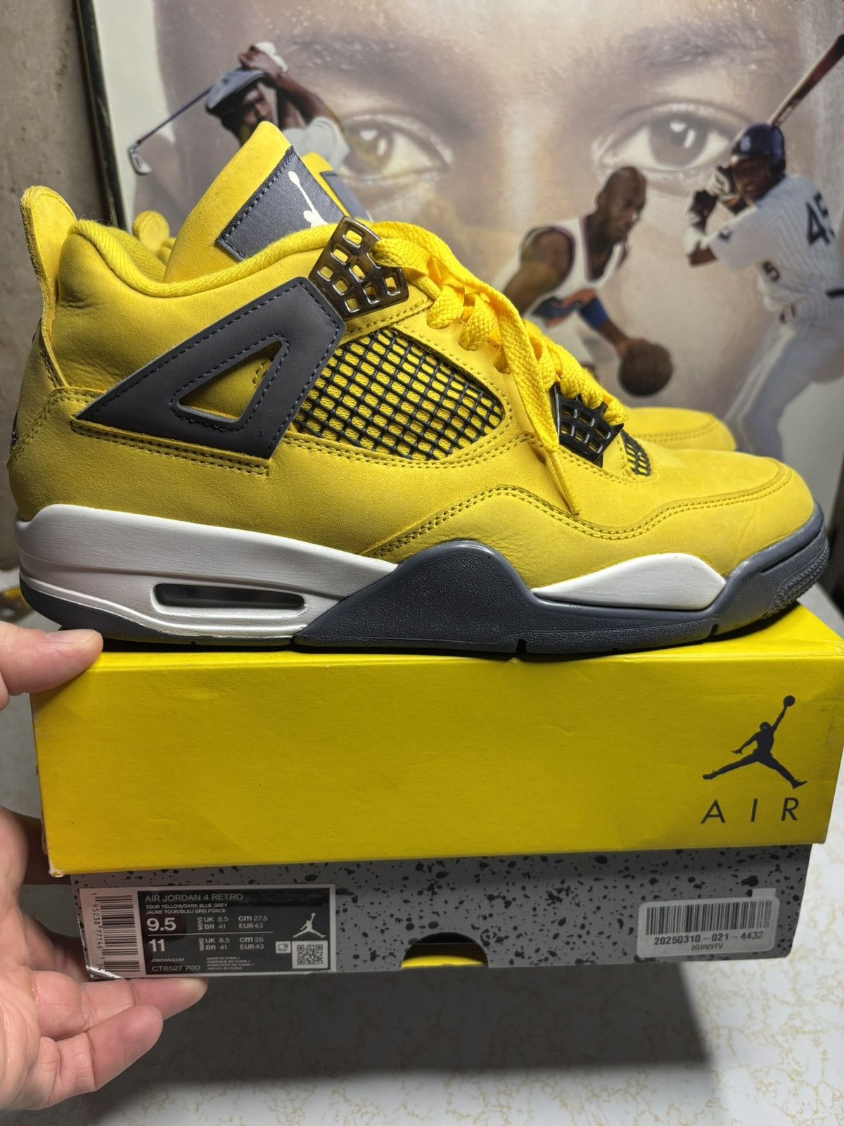 Jordan Brand Air Jordan 4 Retro “lightning” Size US 9.5 / EU 42-43 - 1 Thumbnail