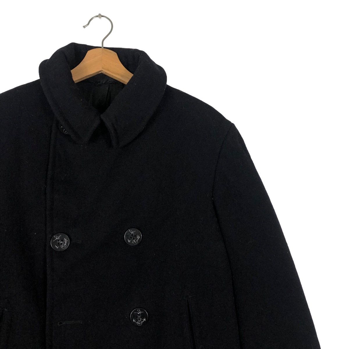 Vintage 🔥40’s True Vintage U.S Navy Wool Double Breast Jacket WWII Size US M / EU 48-50 / 2 - 5 Thumbnail