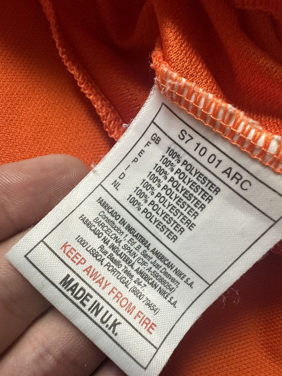 Nike × Vintage Vintage Nike Holland Nederland soccer jersey Van Hooijdonk Size US XL / EU 56 / 4 - 6 Thumbnail
