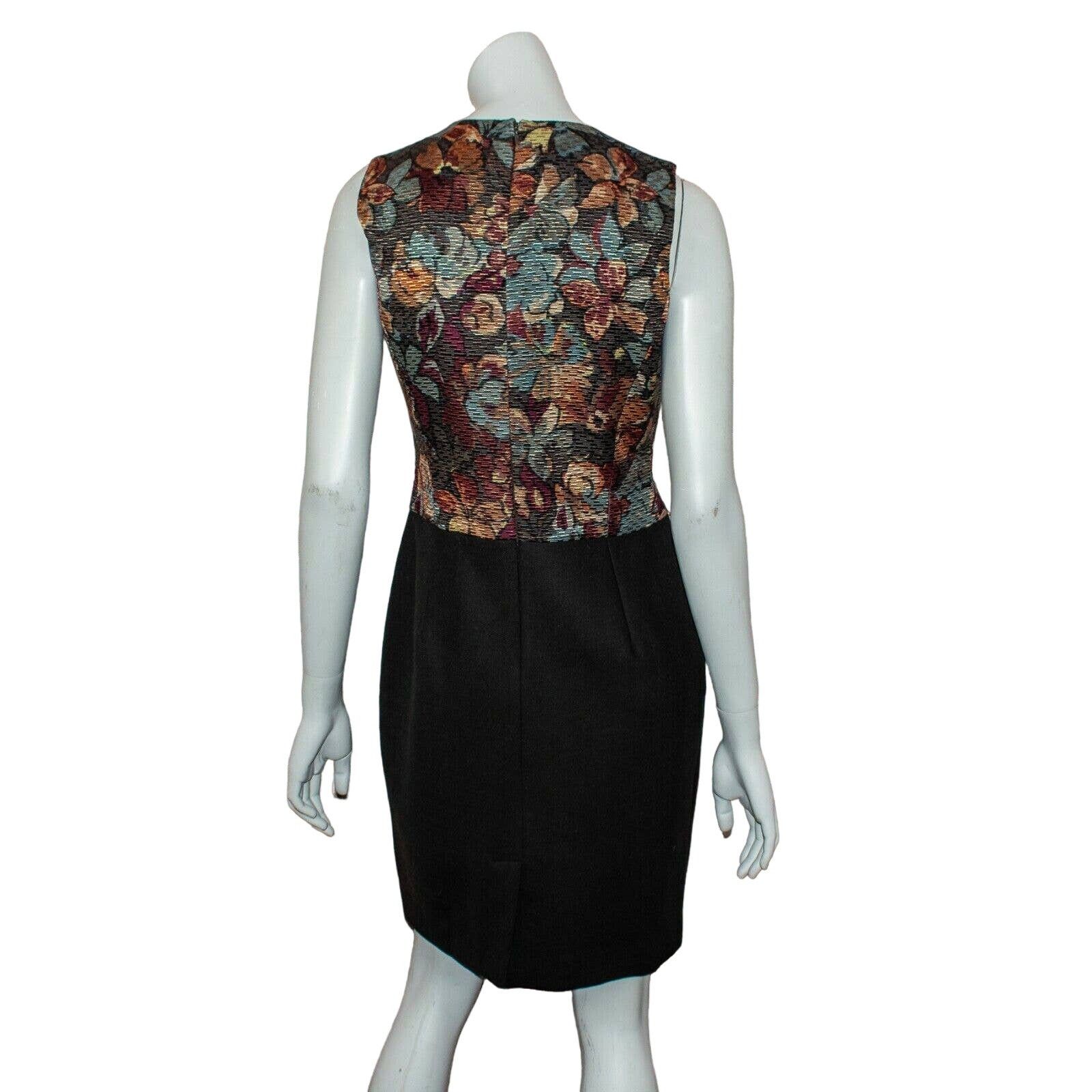 Etro ETRO Bubble Pleated Dress Textured Floral Wool Silk Size M / US 6-8 / IT 42-44 - 5 Thumbnail