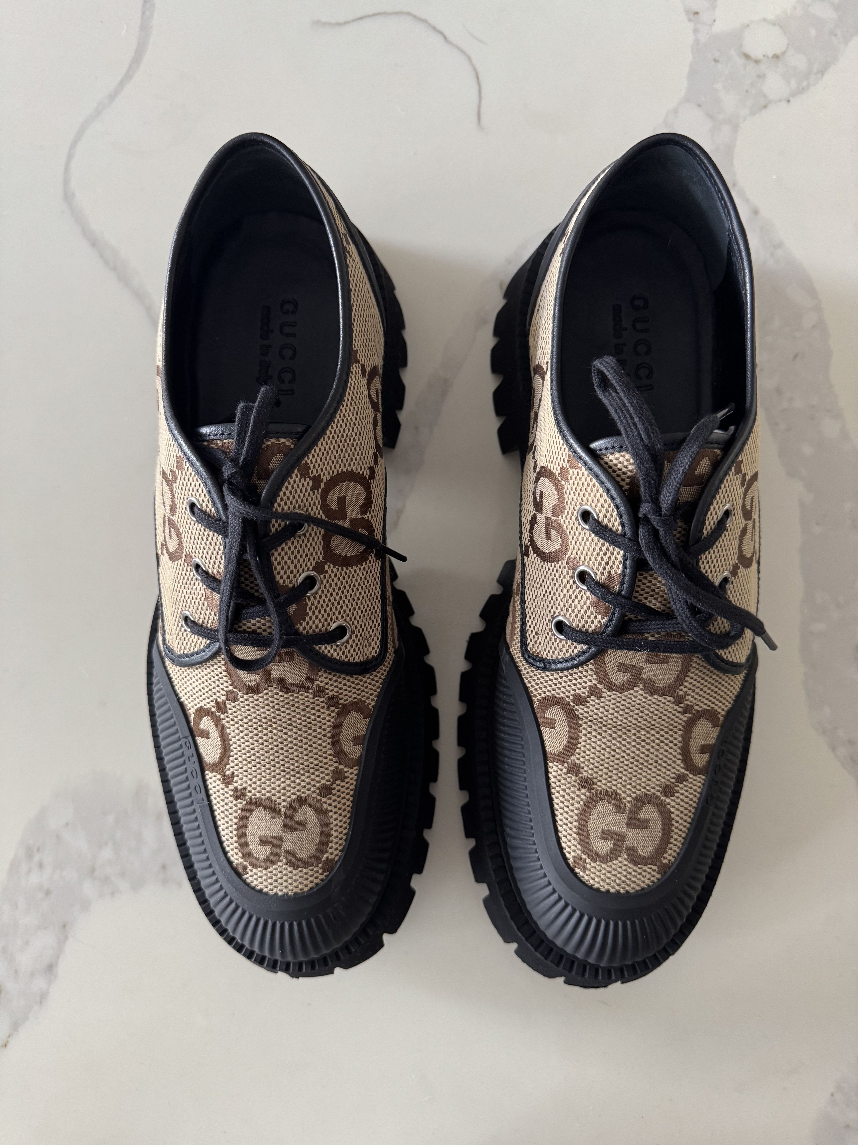 Gucci Gucci Jumbo GG lug sole shoes Size US 11.5 / EU 44-45 - 1 Thumbnail