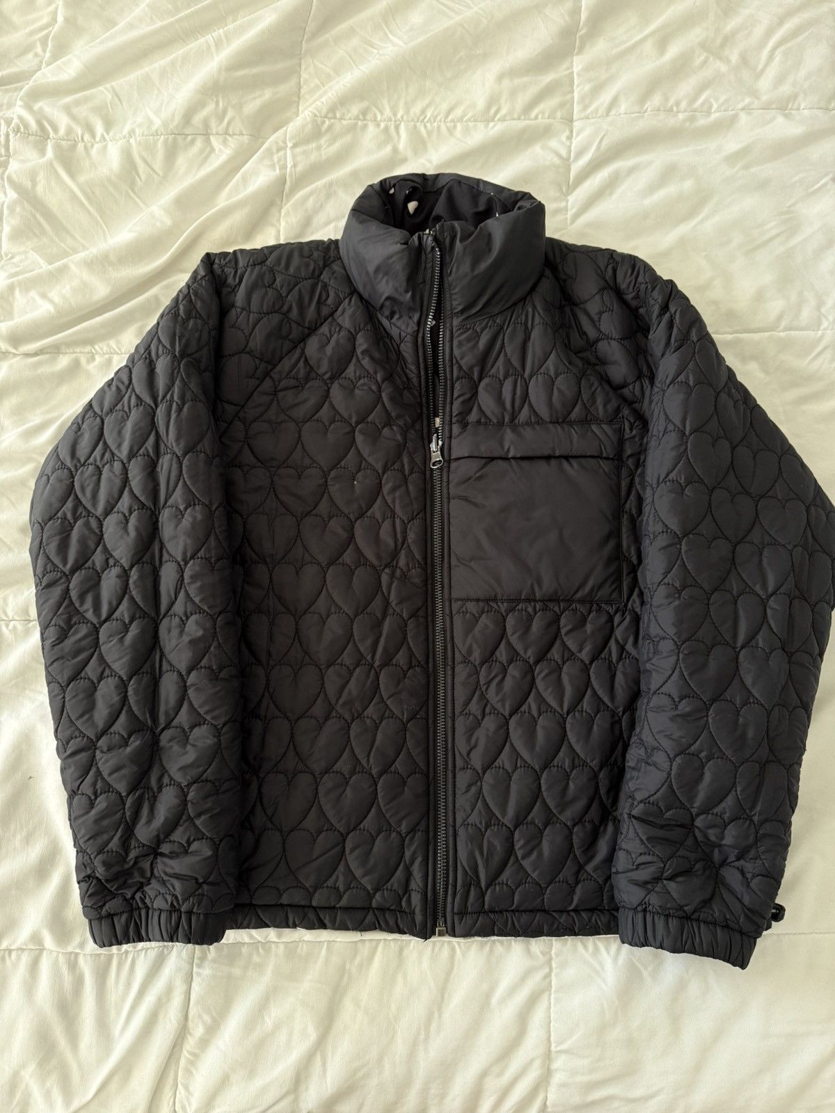 Opening Ceremony Reversible Heart Quilted Puffer Coat Size L Size US L / EU 52-54 / 3 - 6 Thumbnail