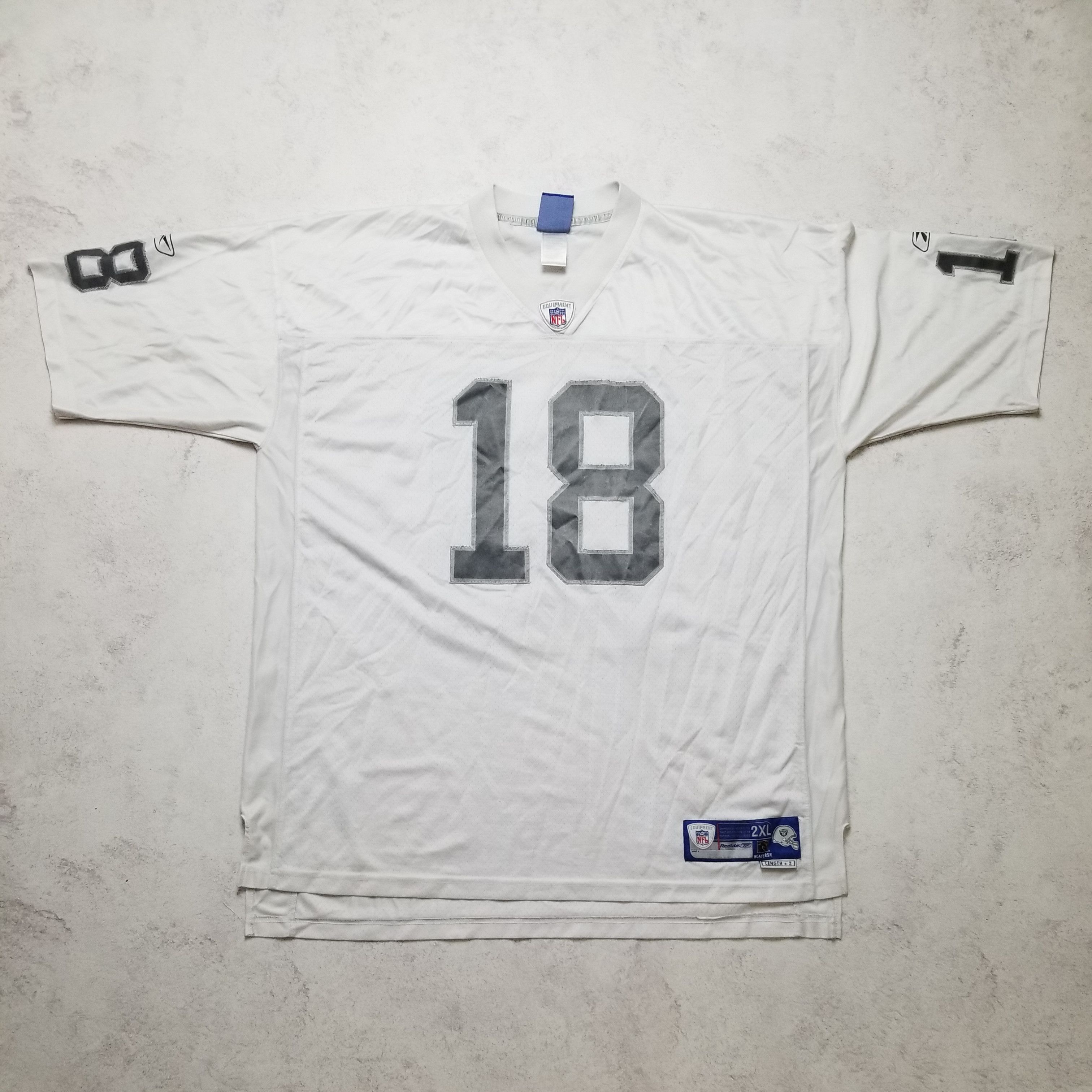 Randy Moss Oakland Raiders #18 Reebok Sewn Jersey