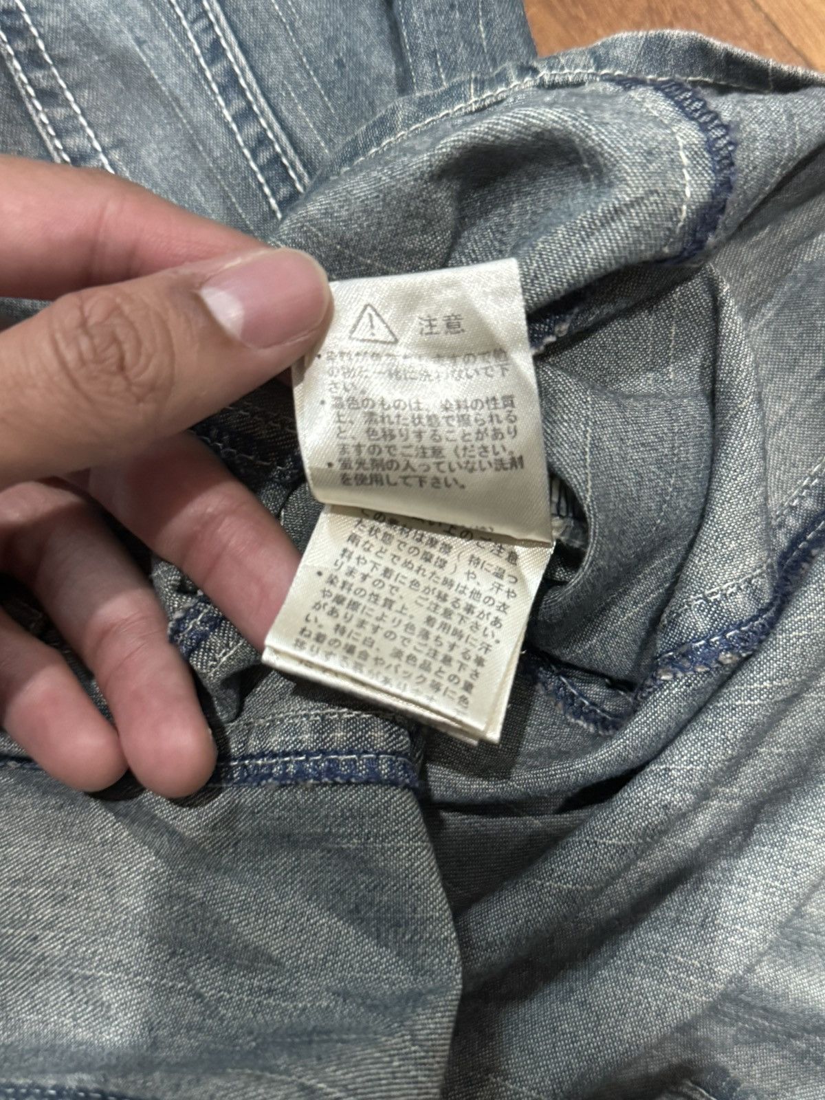 In The Attic 2000 GRUNGE PUNK DISTRESSED BUTTON UP BRAND IN THE ATTIC Size US M / EU 48-50 / 2 - 6 Thumbnail