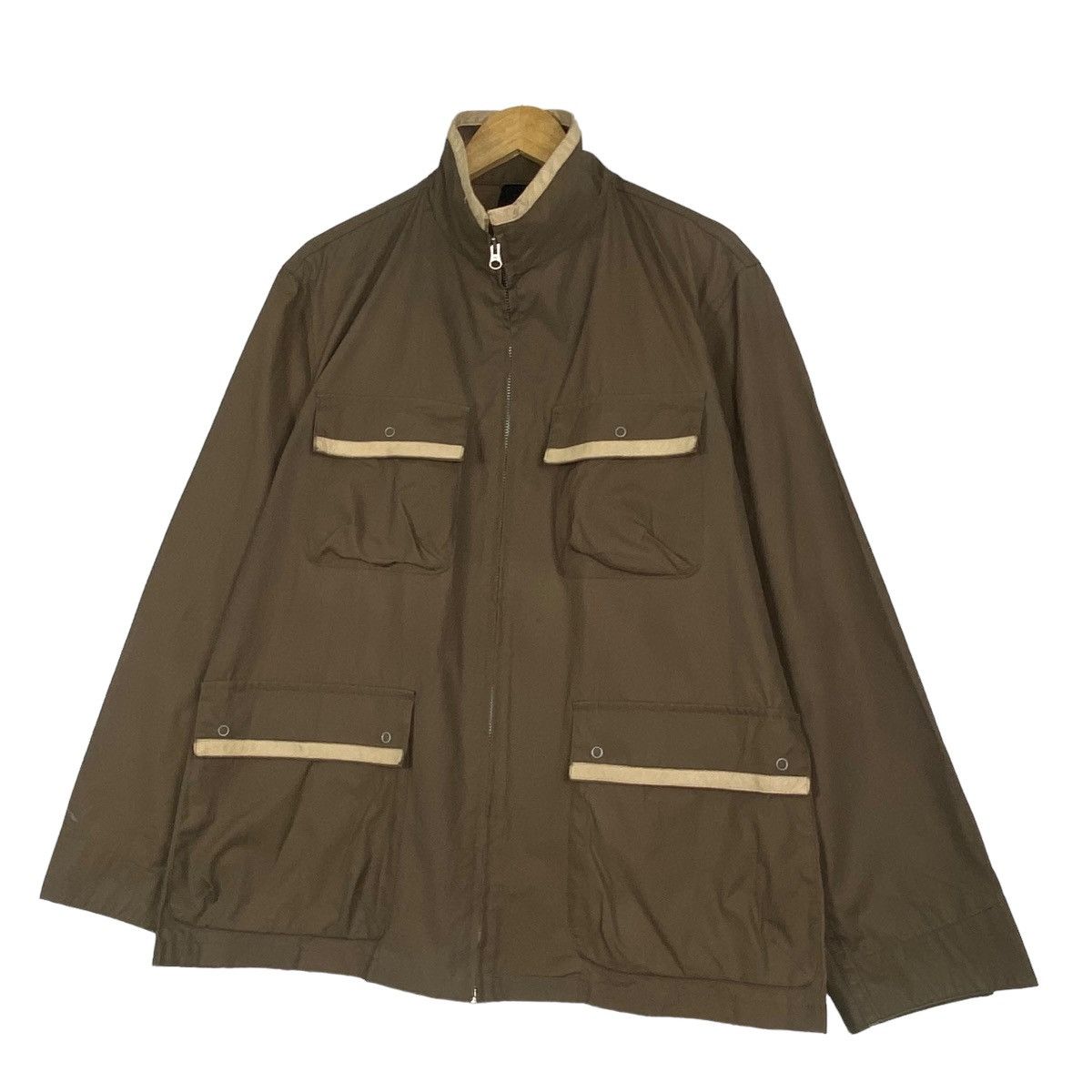 Japanese Brand Mother Hai water mark multi pocket zipper jacket Size US L / EU 52-54 / 3 - 2 Thumbnail