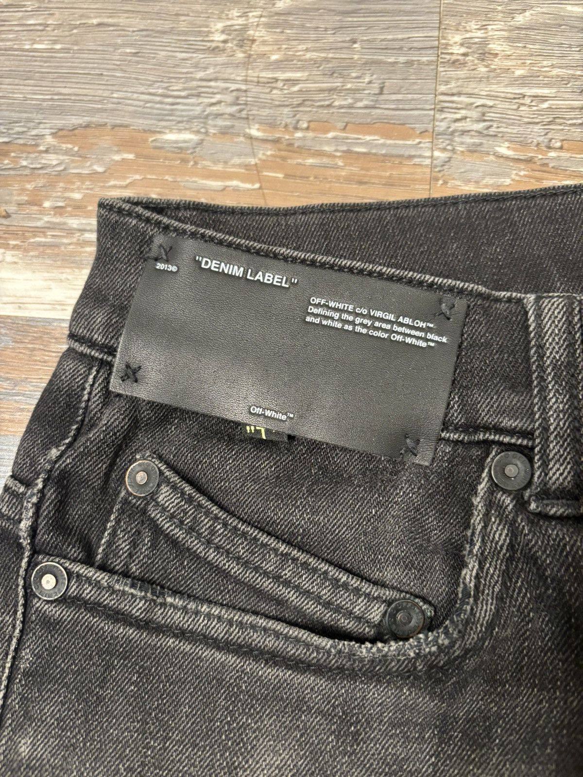 Off-White Off-White Black Denim Jeans Size US 30 / EU 46 - 5 Thumbnail
