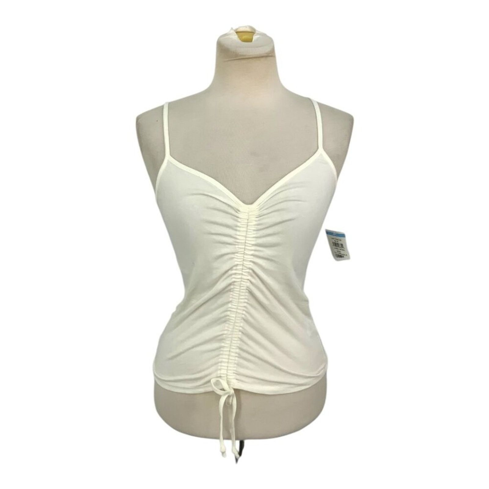 Other Freshman Cinch Front Tank Top White Size Medium NWOT Size M / US 6-8 / IT 42-44 - 1 Thumbnail