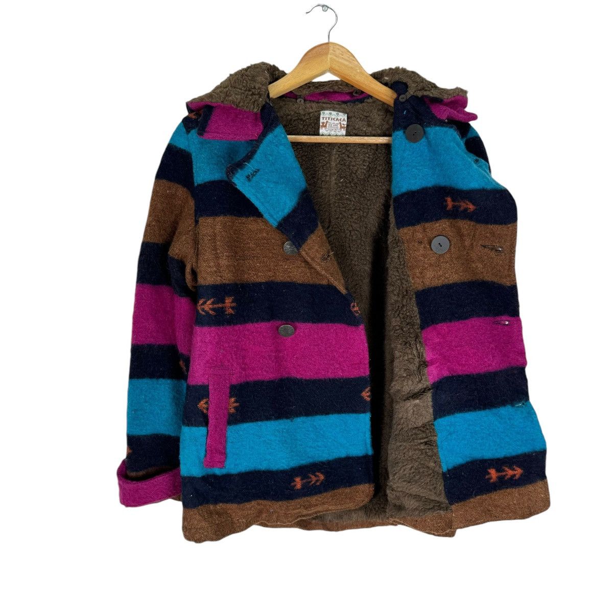 🌟TITICACA NATIVE HOODIE BUTTON JACKET