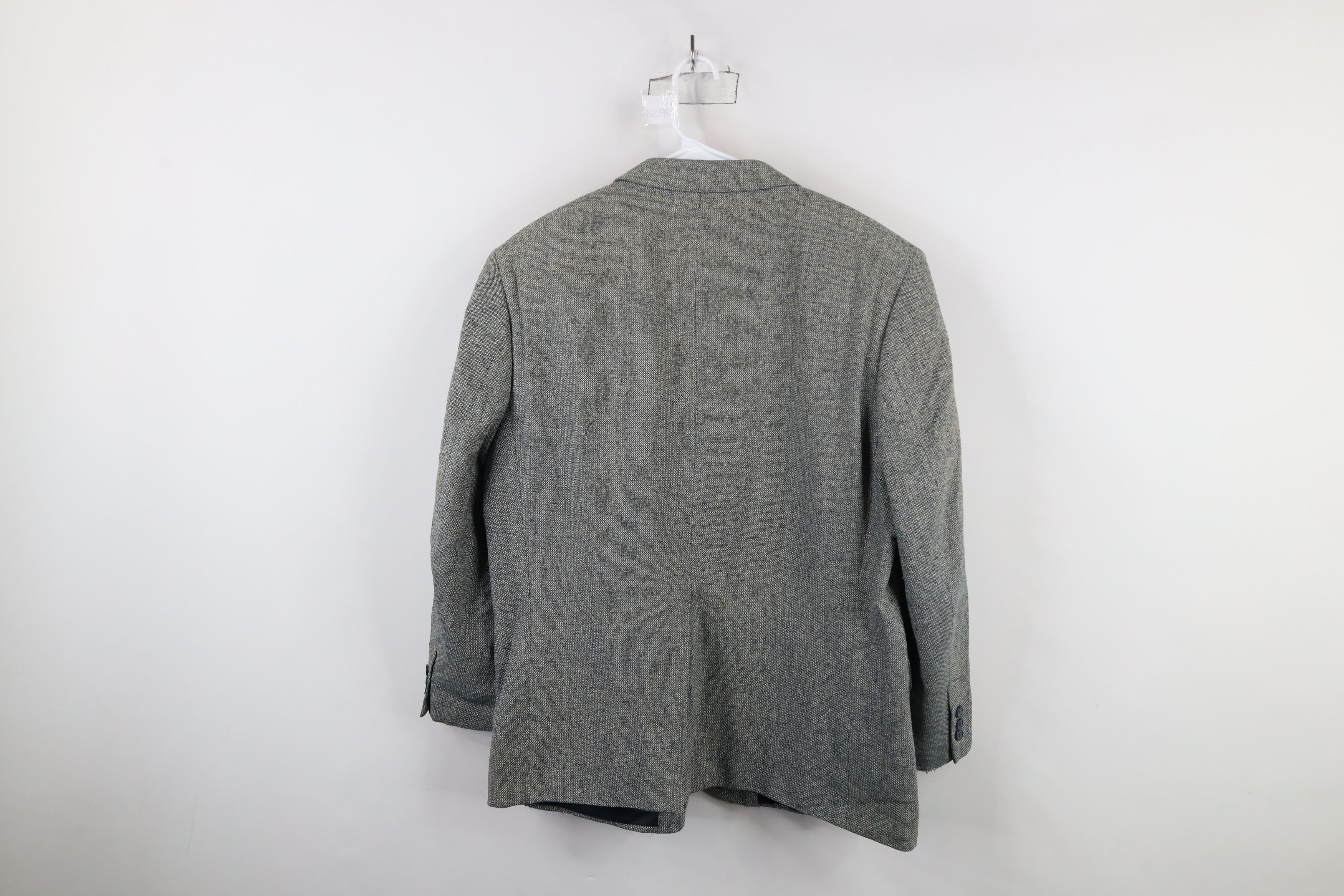Vintage Vintage 90s Streetwear Silk Tweed Blazer Suit Coat Jacket Size US XL / EU 56 / 4 - 15 Thumbnail