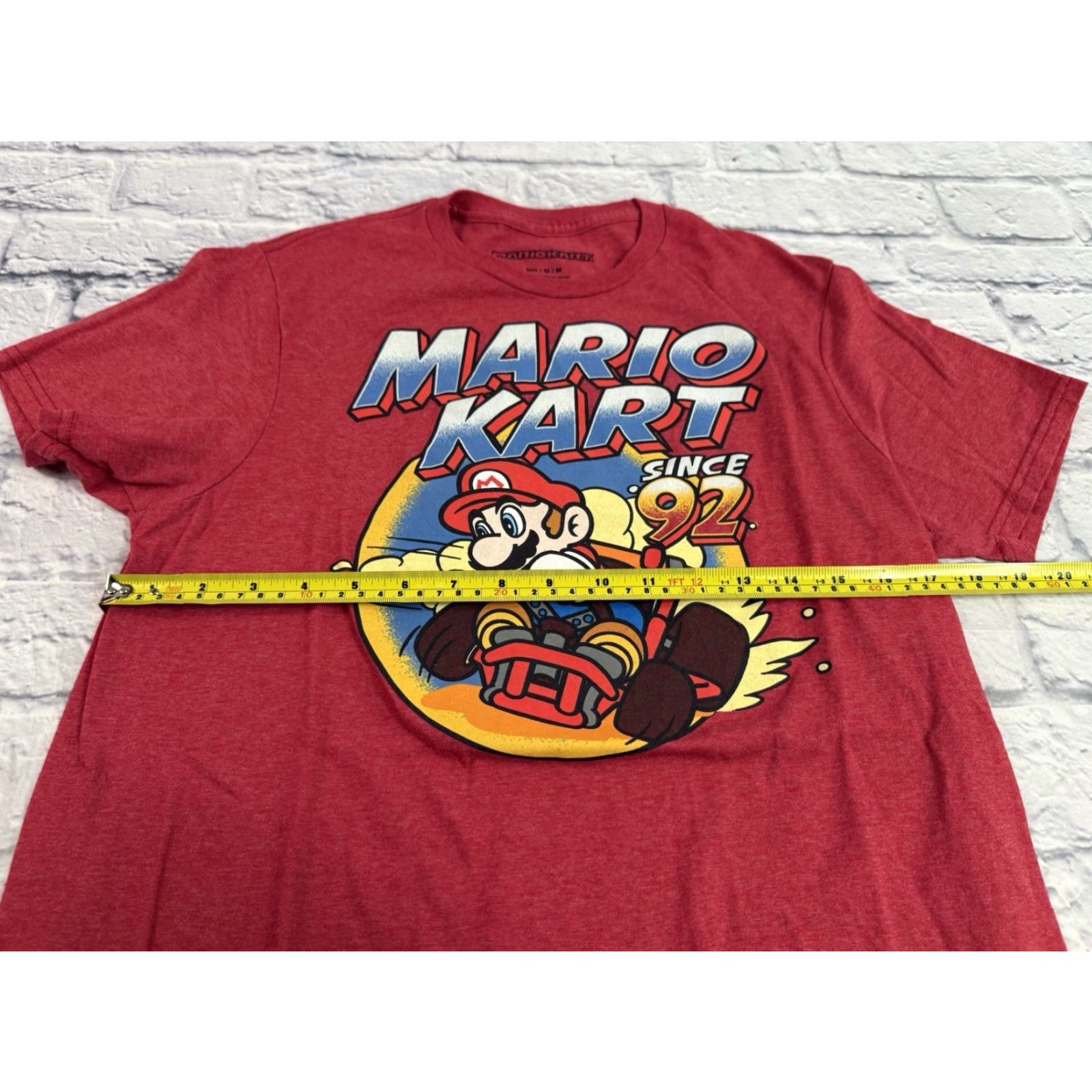 Etro Super Mario Mario Kart Short Sleeve Retro Since 92 Shirt Mens Medium Red Graphic Print Size US M / EU 48-50 / 2 - 4 Thumbnail
