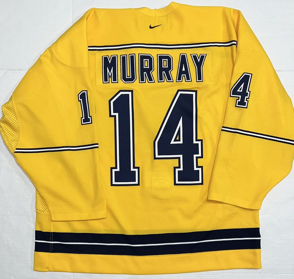 Nike Vintage Nike Michigan Wolverines Hockey Jersey Team Issued Size US XXL / EU 58 / 5 - 2 Thumbnail