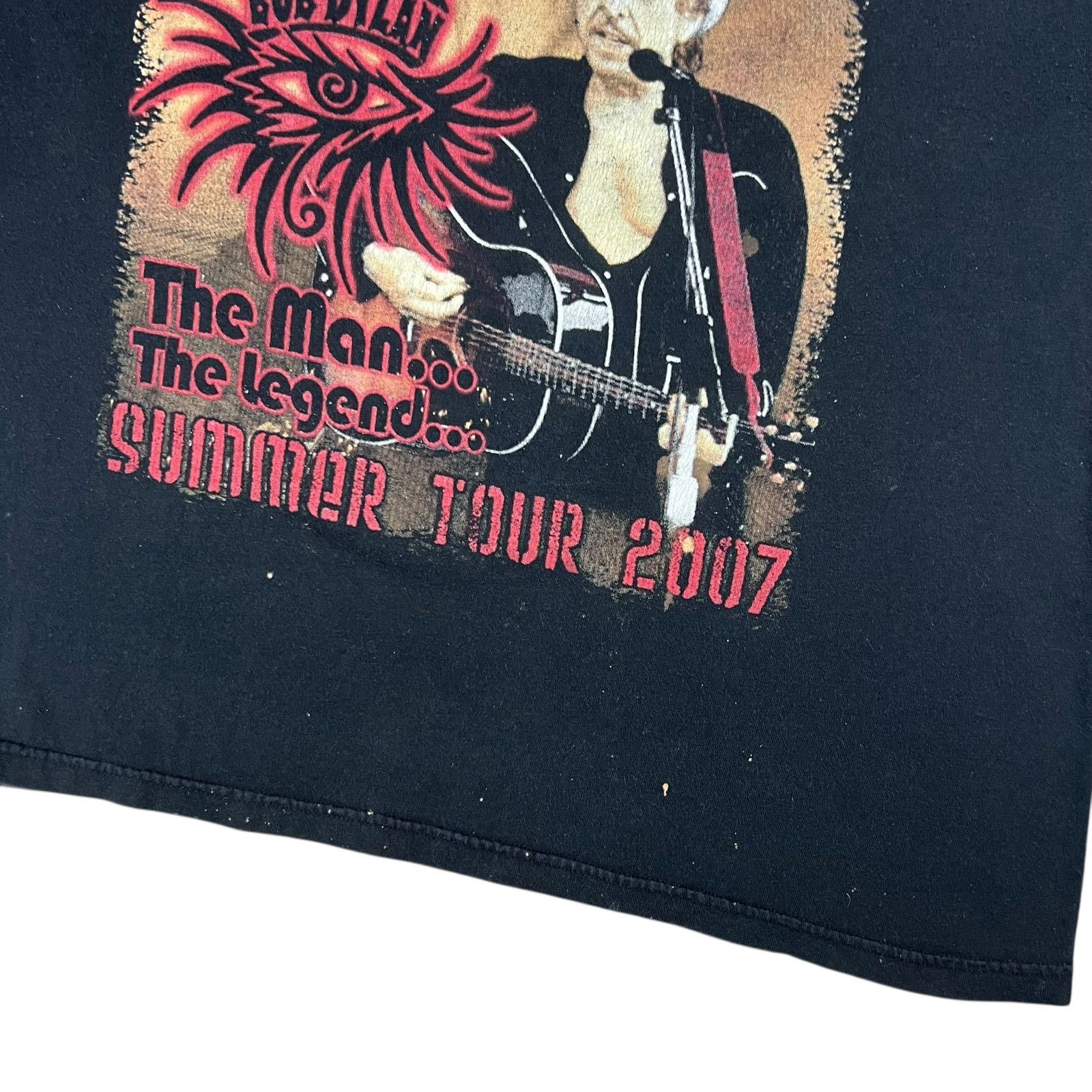 Band Tees × Vintage Vintage 2007 Bob Dylan Summer Tour faded band tee (L) Size US L / EU 52-54 / 3 - 3 Thumbnail