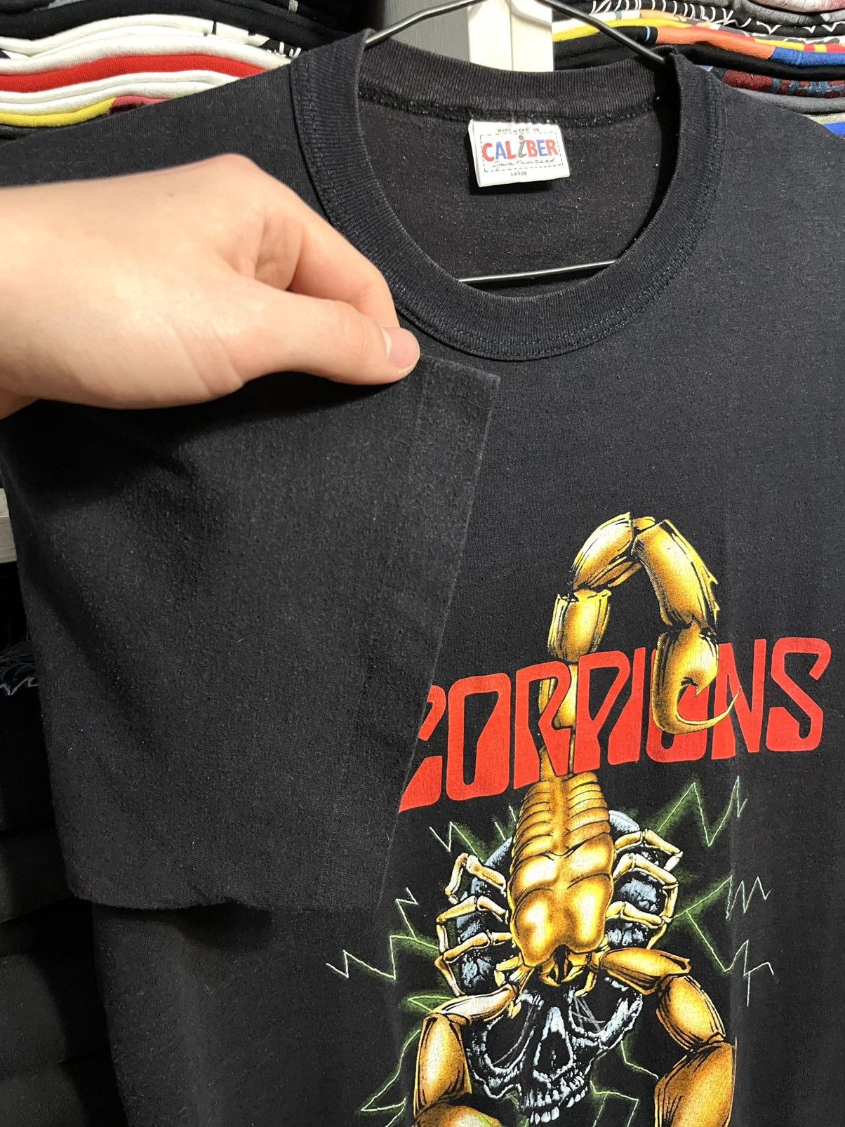 Band Tees Vintage 1988 Scorpions Tour Concert Rock Metal Band T-Shirt Size US M / EU 48-50 / 2 - 3 Thumbnail