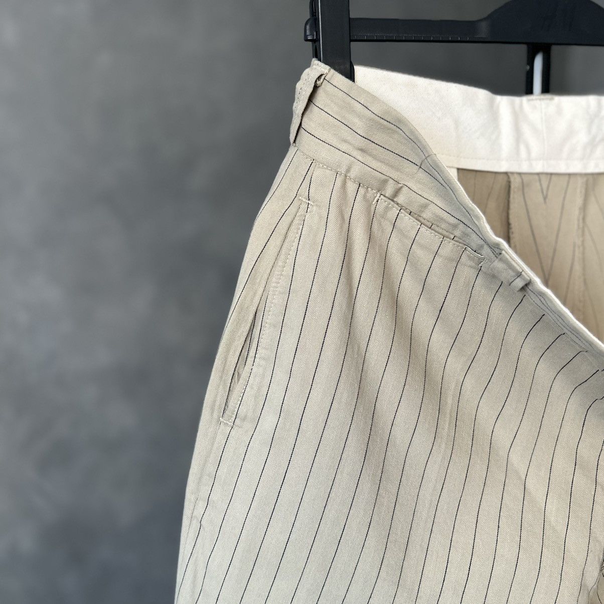 At Last & Co At Last & Co. Cork Striped Beige Trousers Size US 38 / EU 54 - 6 Thumbnail