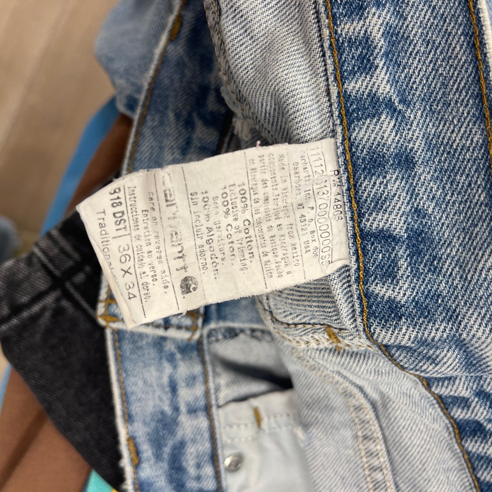 Carhartt CARHARTT TRADITIONAL FIT DENIM JEANS SIZE 36X34 B7 Size US 36 / EU 52 - 9 Thumbnail