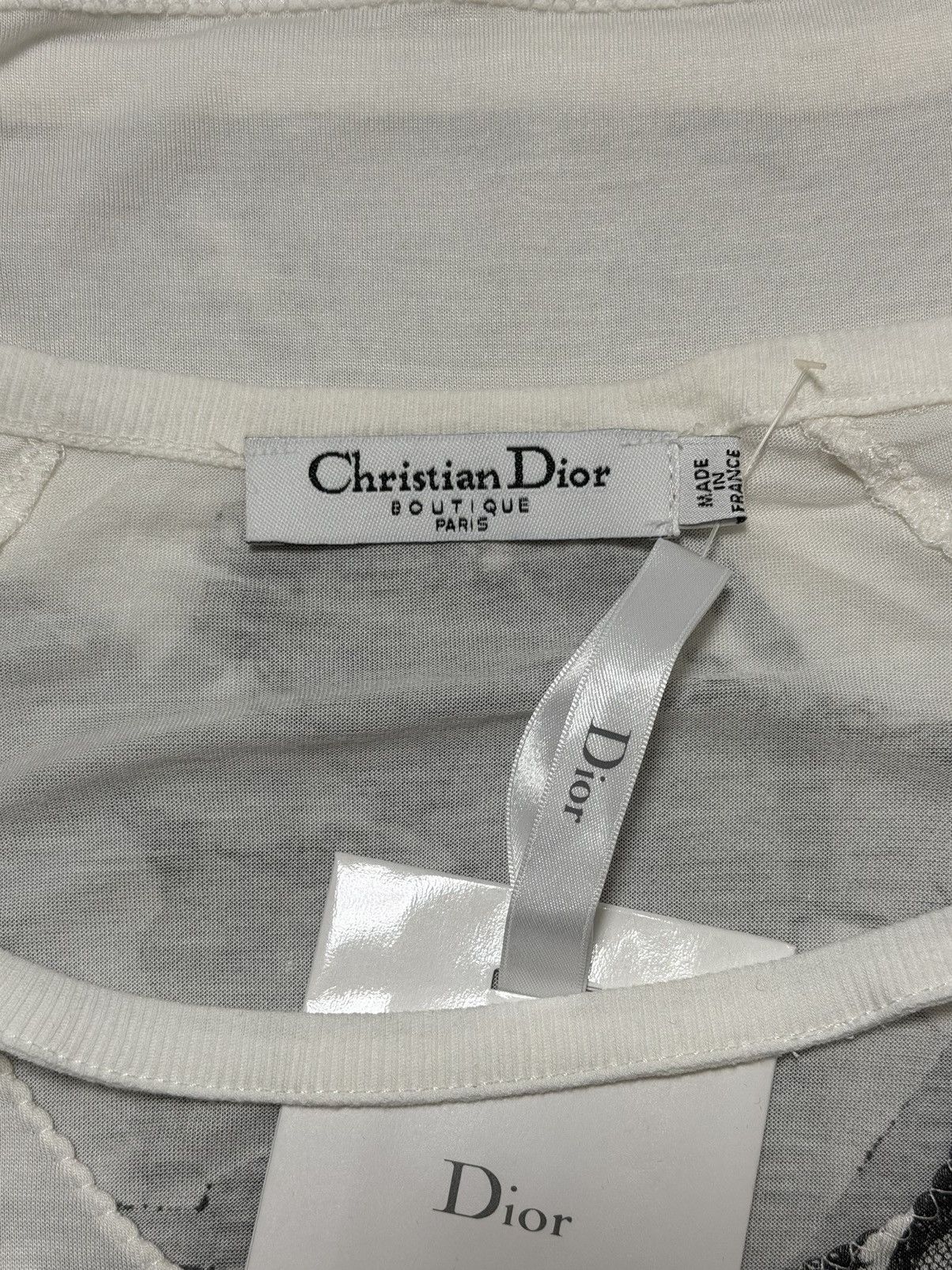 Dior CHRISTIAN DIOR S/S 2006 Lace Print Cut-Out Long Sleeve Top Size XS / US 0-2 / IT 36-38 - 6 Thumbnail