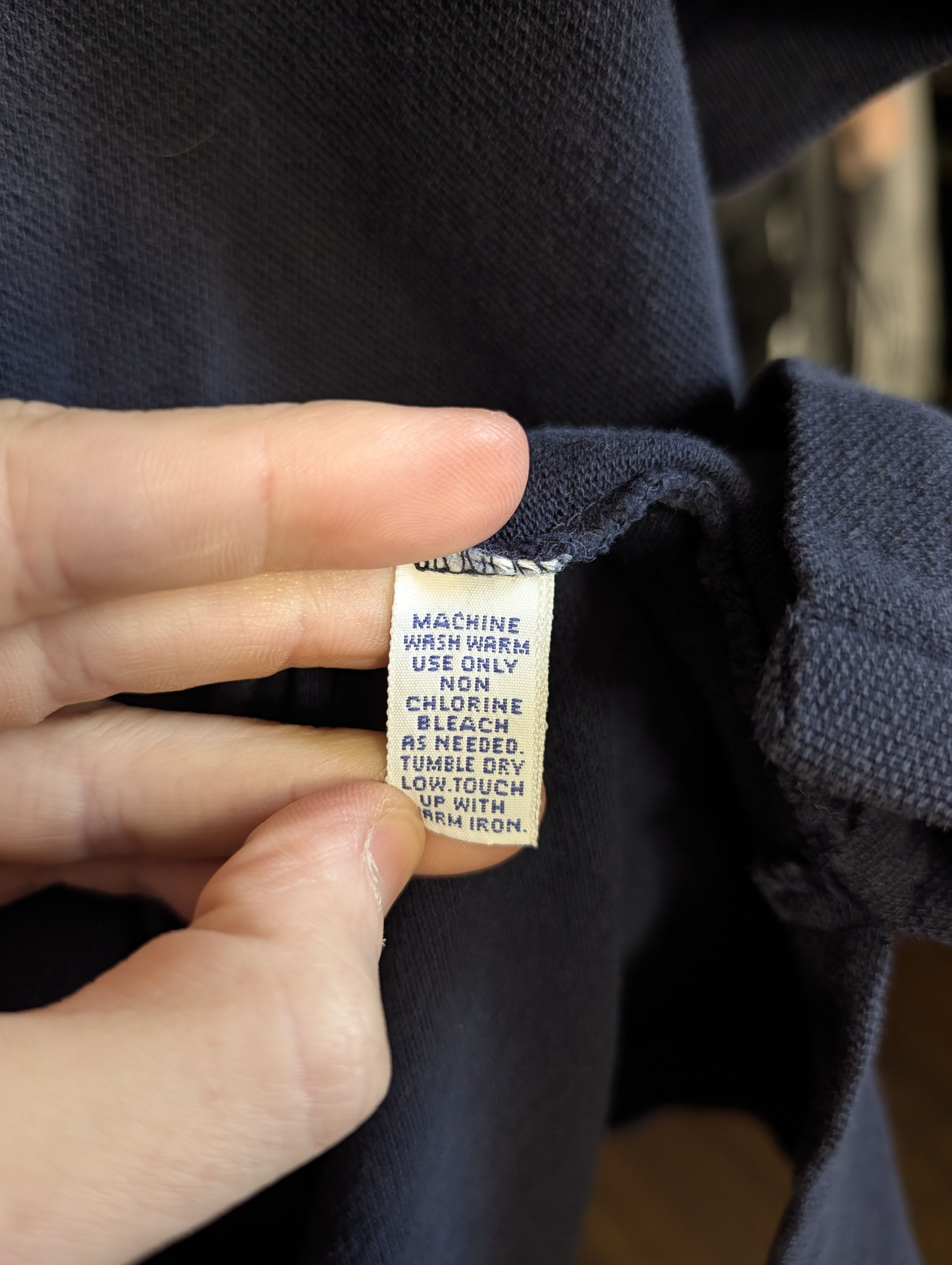 Polo Ralph Lauren Vintage made in USA navy blue polo shirt XL Size US XL / EU 56 / 4 - 10 Thumbnail