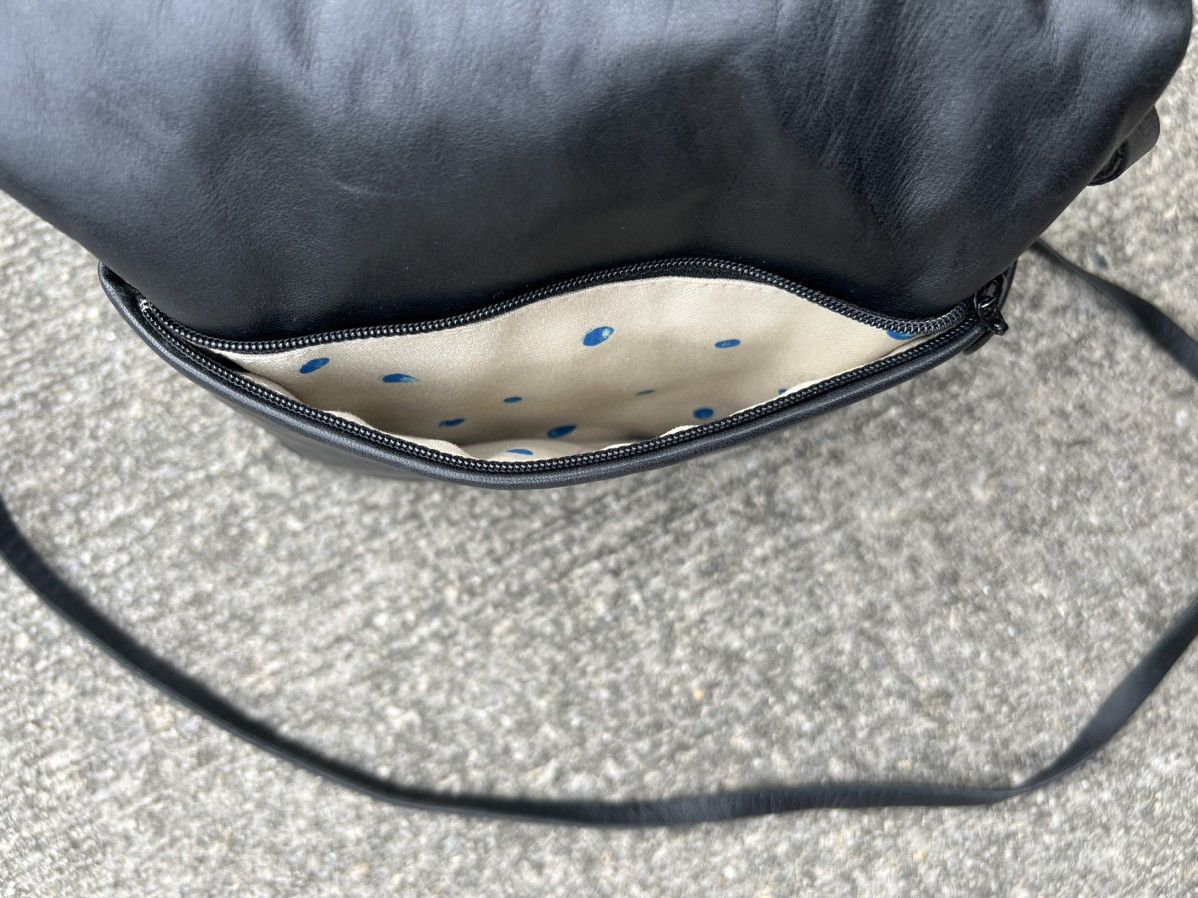 Leather Tsumori Chisato Japan Patina Black Leather Carry Bag Size ONE SIZE - 14 Thumbnail