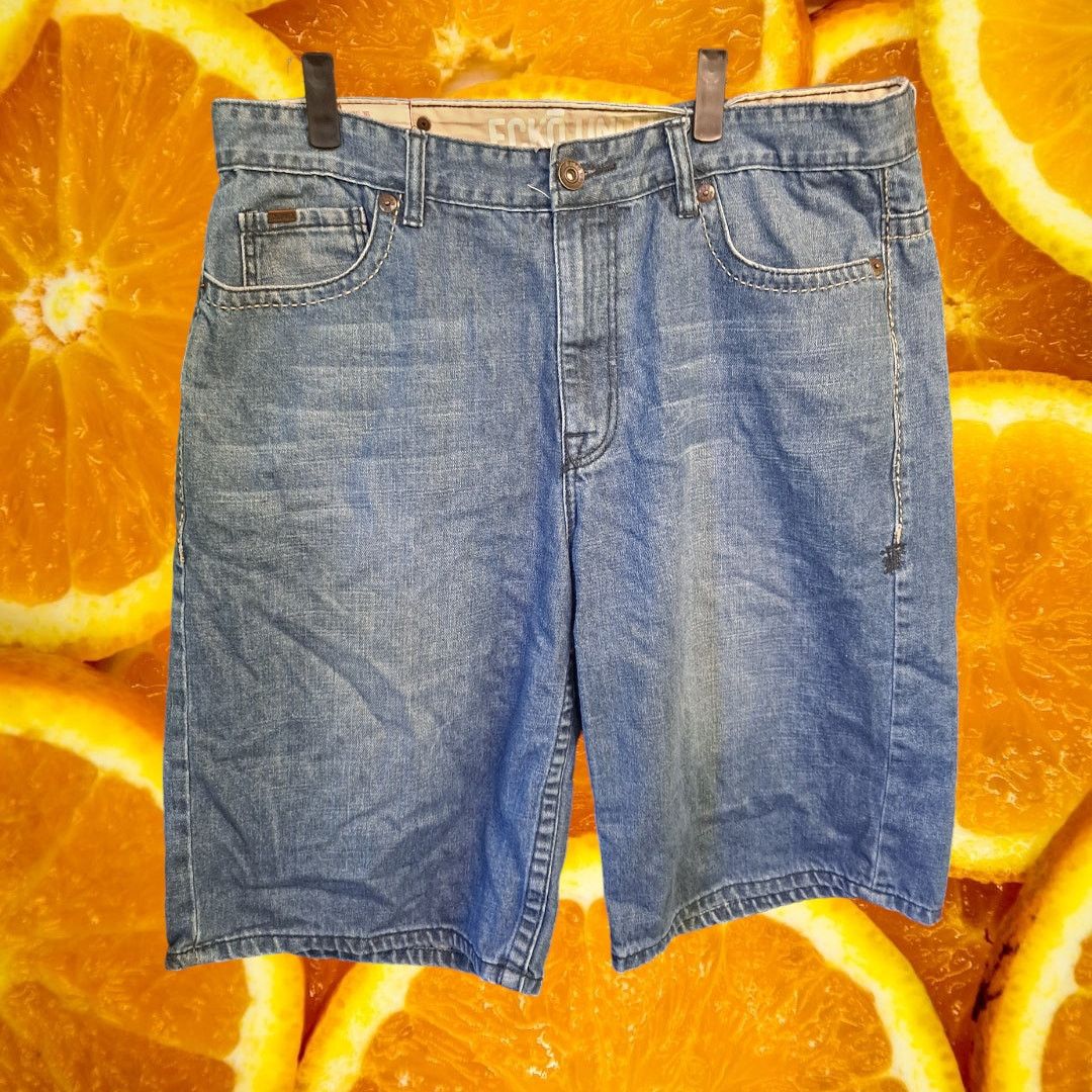 Ecko Unltd. Ecko Unltd Denim Jean Shorts With U on Back Pockets Size 36 Size US 36 / EU 52 - 5 Thumbnail