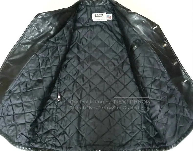 Schott Schott Navy fur coat Size US XXS / EU 40 - 3 Thumbnail