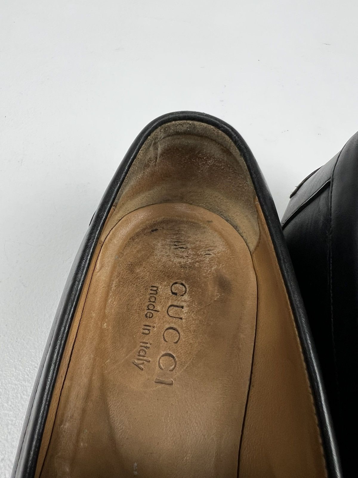Gucci GUCCI Loafers Leather GG Monogram Canvas Embossed Logo Black Size US 7.5 / EU 40-41 - 19 Thumbnail