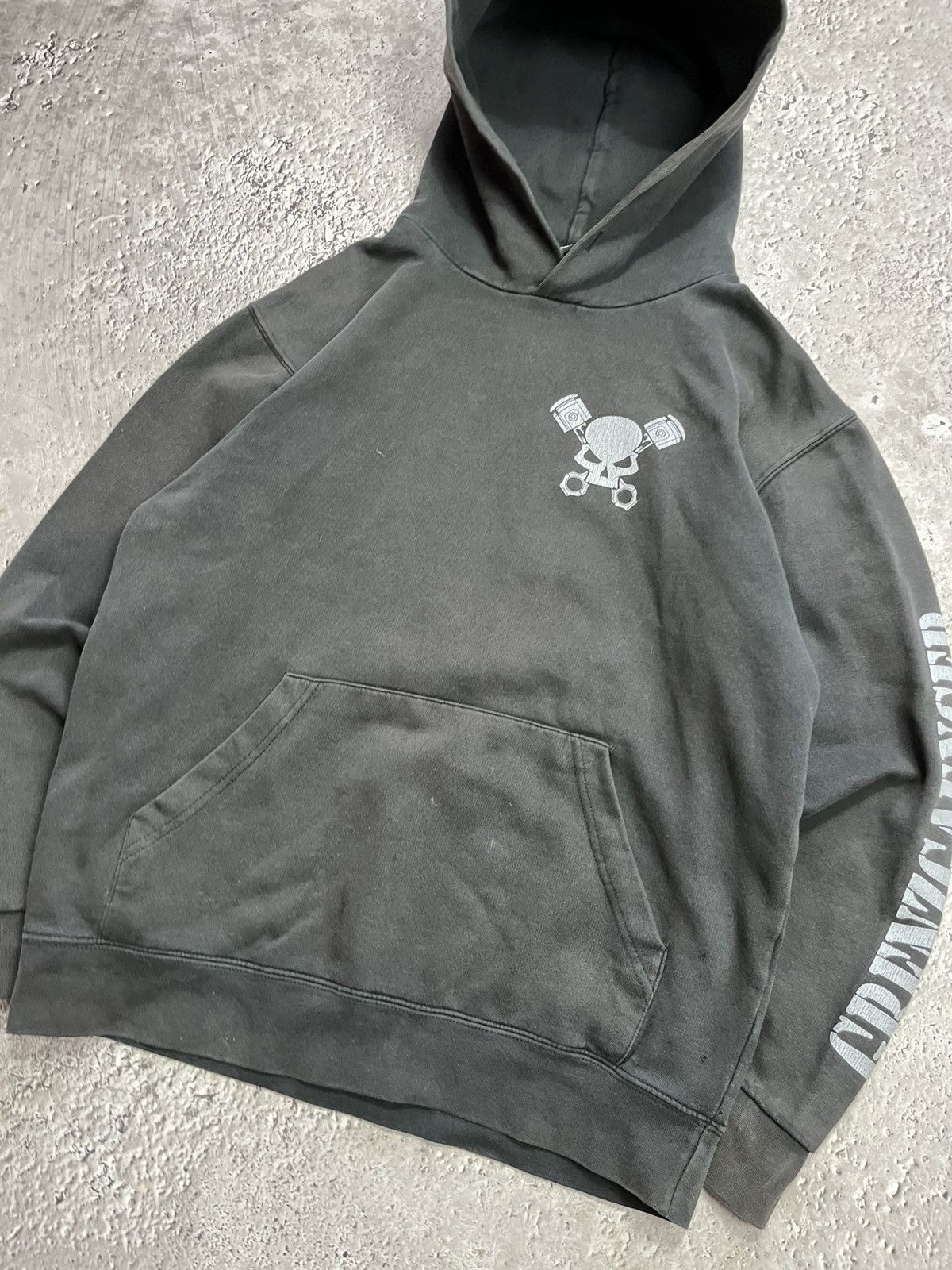 Other Vintage Grenzgaenger Biker Skull Faded Hoodie Size US M / EU 48-50 / 2 - 4 Thumbnail