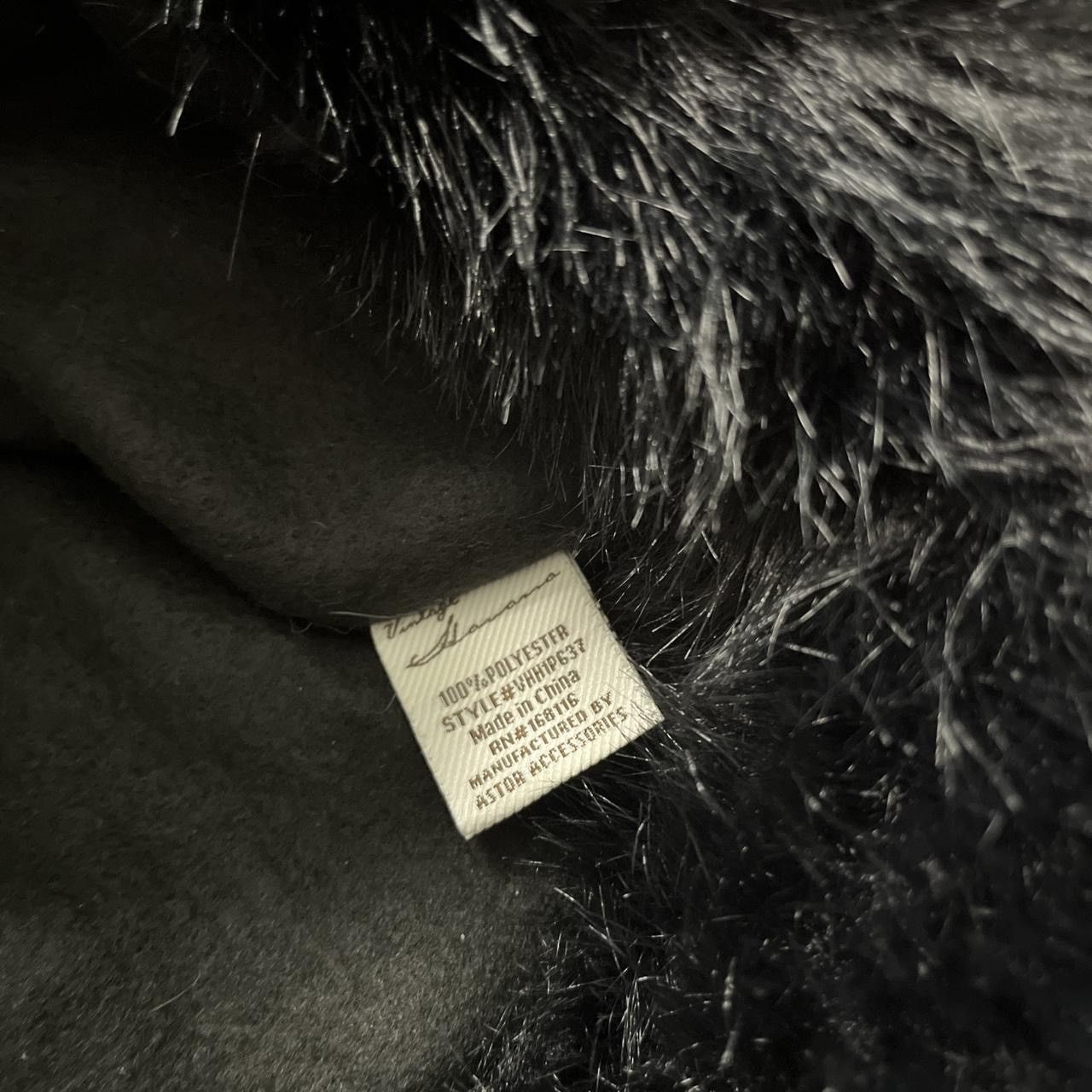 Vintage Havana Vintage Havana black faux fur trapper big chunky hat hairy Size ONE SIZE - 6 Thumbnail