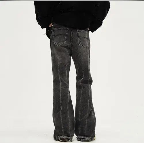 Japanese Brand Black Flare jeans Size US 30 / EU 46 - 4 Thumbnail