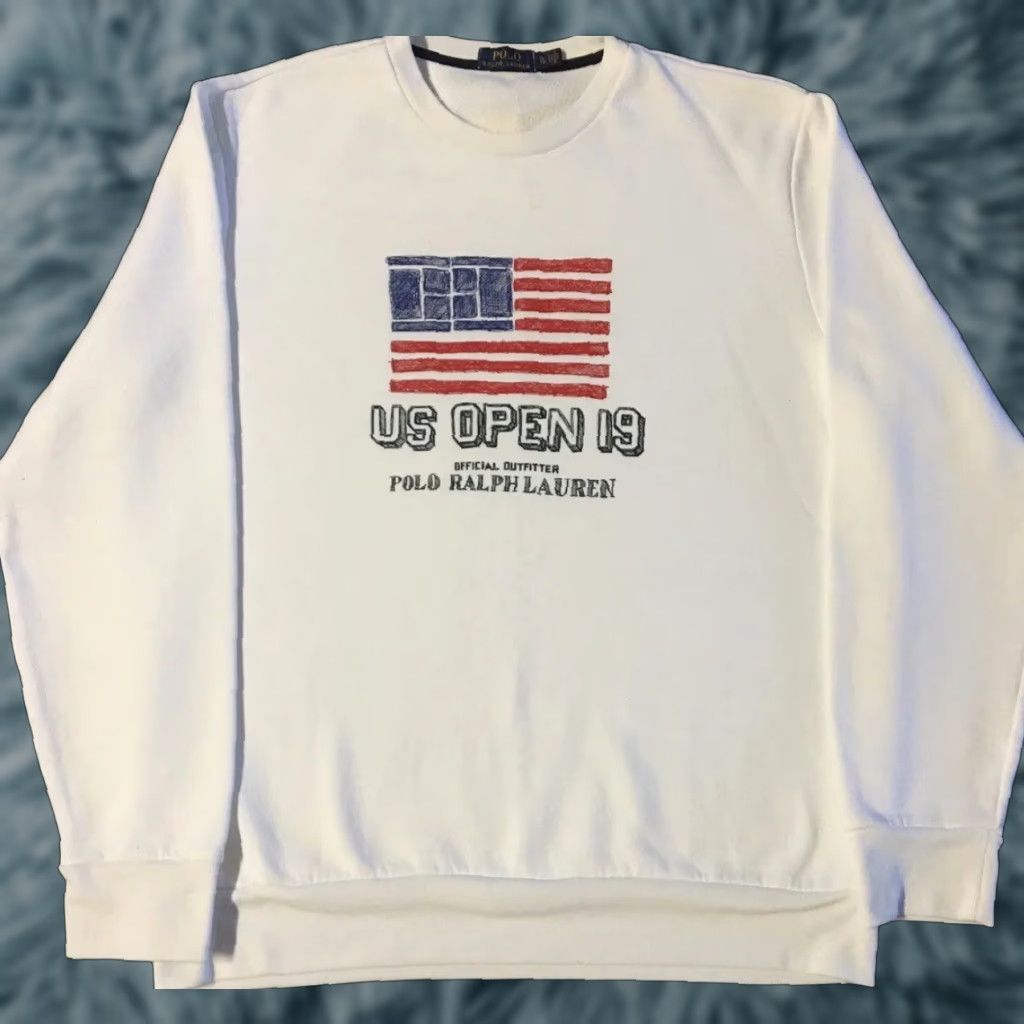 Polo Ralph Lauren Polo Ralph Lauren US Open Official Outfitter Flag Sweatshirt XL Hoodie Men White Vintage US Open Official Outfitter Flag Sweatshirt XL Men White Vtg Size US XL / EU 56 / 4 - 1 Thumbnail
