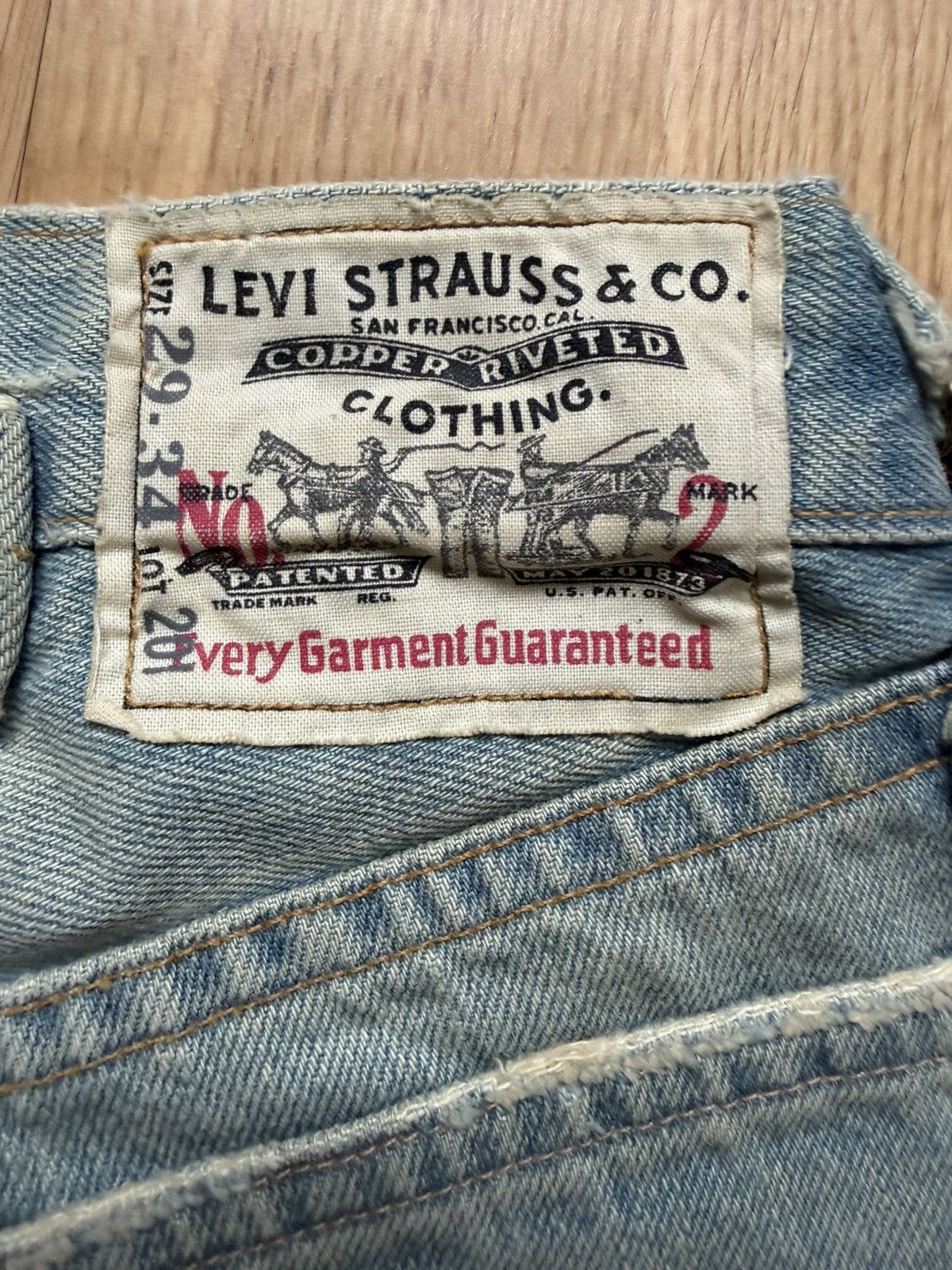 Levi's Vintage Clothing Levis Vintage LVC 201 Deadstock Size US 29 - 5 Thumbnail