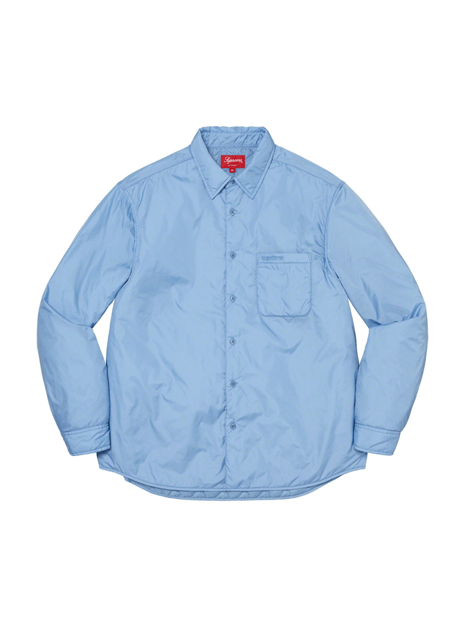 Supreme Unworn* Supreme Nylon Filled Shirt Size M Slate Blue Size US M / EU 48-50 / 2 - 1 Thumbnail