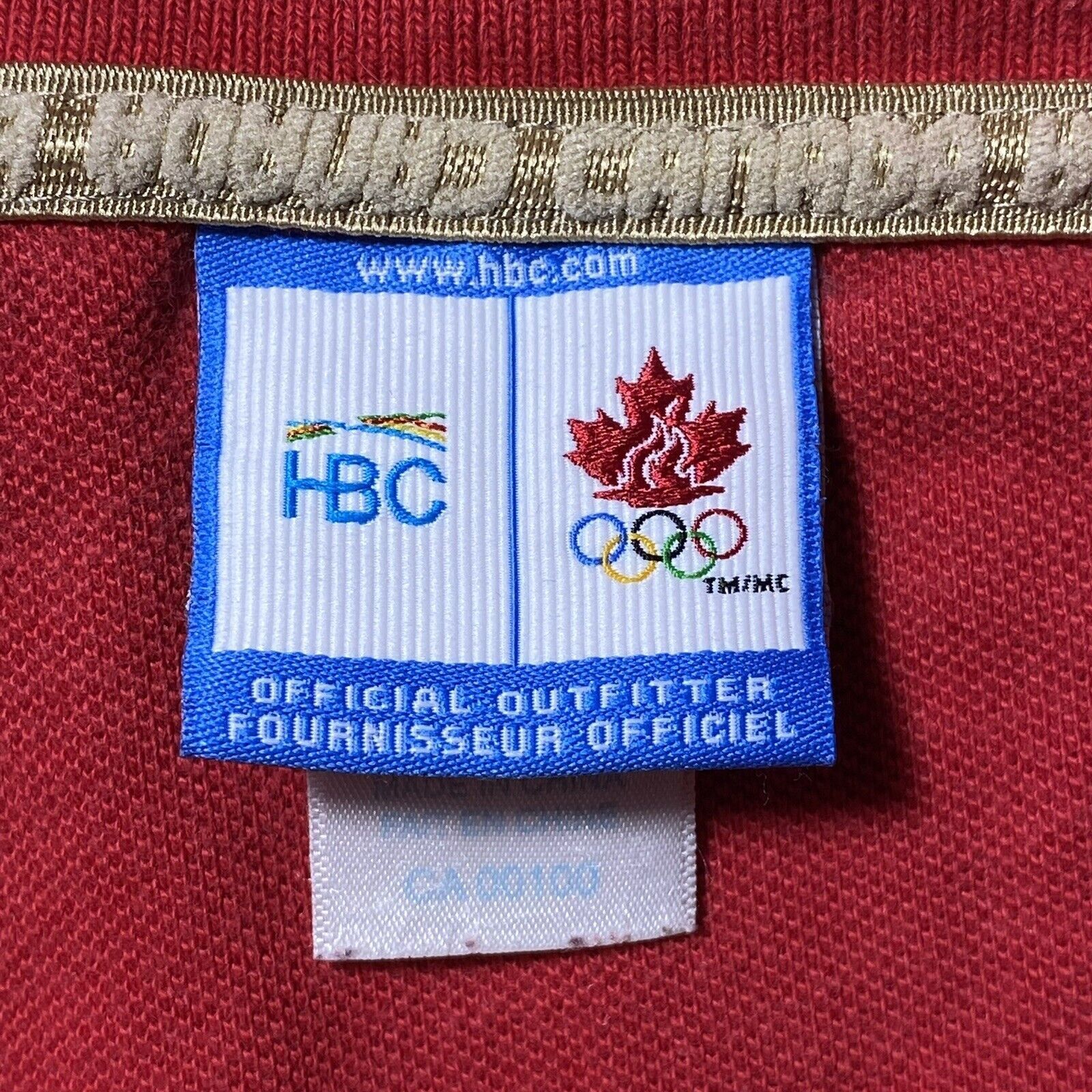 Vintage Vintage HBC Official Team Canada 2006 Winter Olympics Polo Size US L / EU 52-54 / 3 - 9 Thumbnail