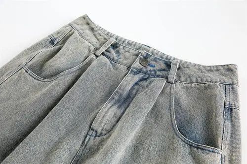 Other Men's washed distressed loose straight denim shorts Size US 32 / EU 48 - 2 Thumbnail