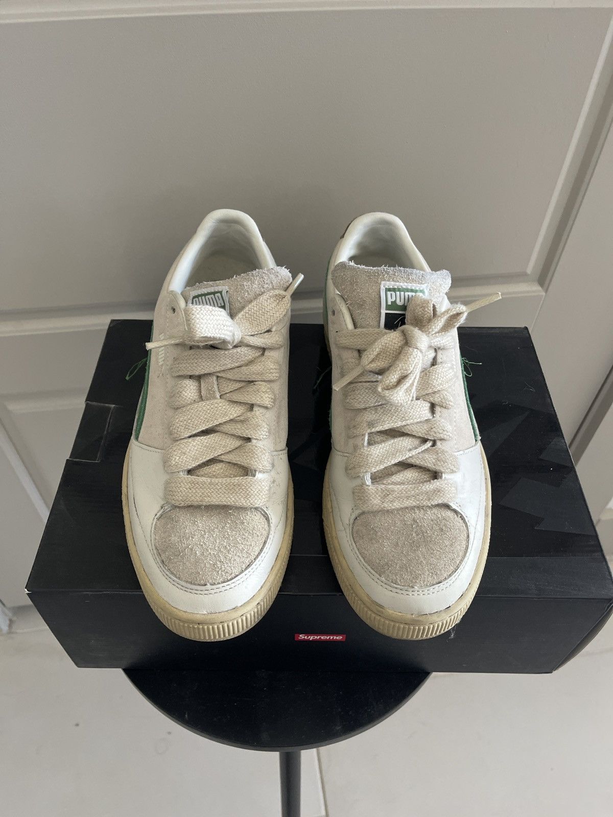 Puma × Rhude Rhude x Puma Suede White Juniper Size US 9 / EU 42 - 3 Thumbnail
