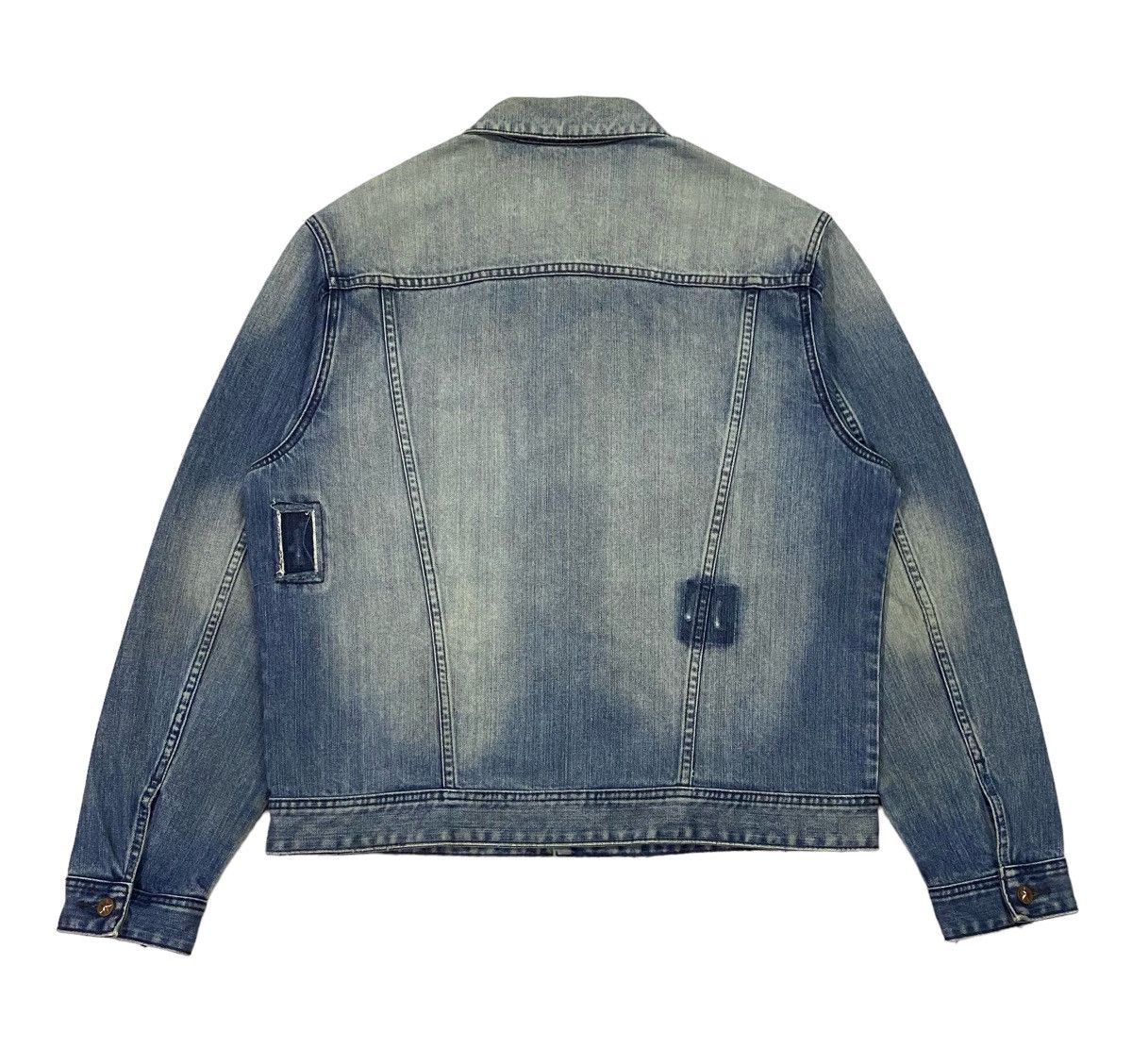Jean Paul Gaultier Jean Paul Glaultier Distressed Denim Jacket Size US XL / EU 56 / 4 - 3 Thumbnail