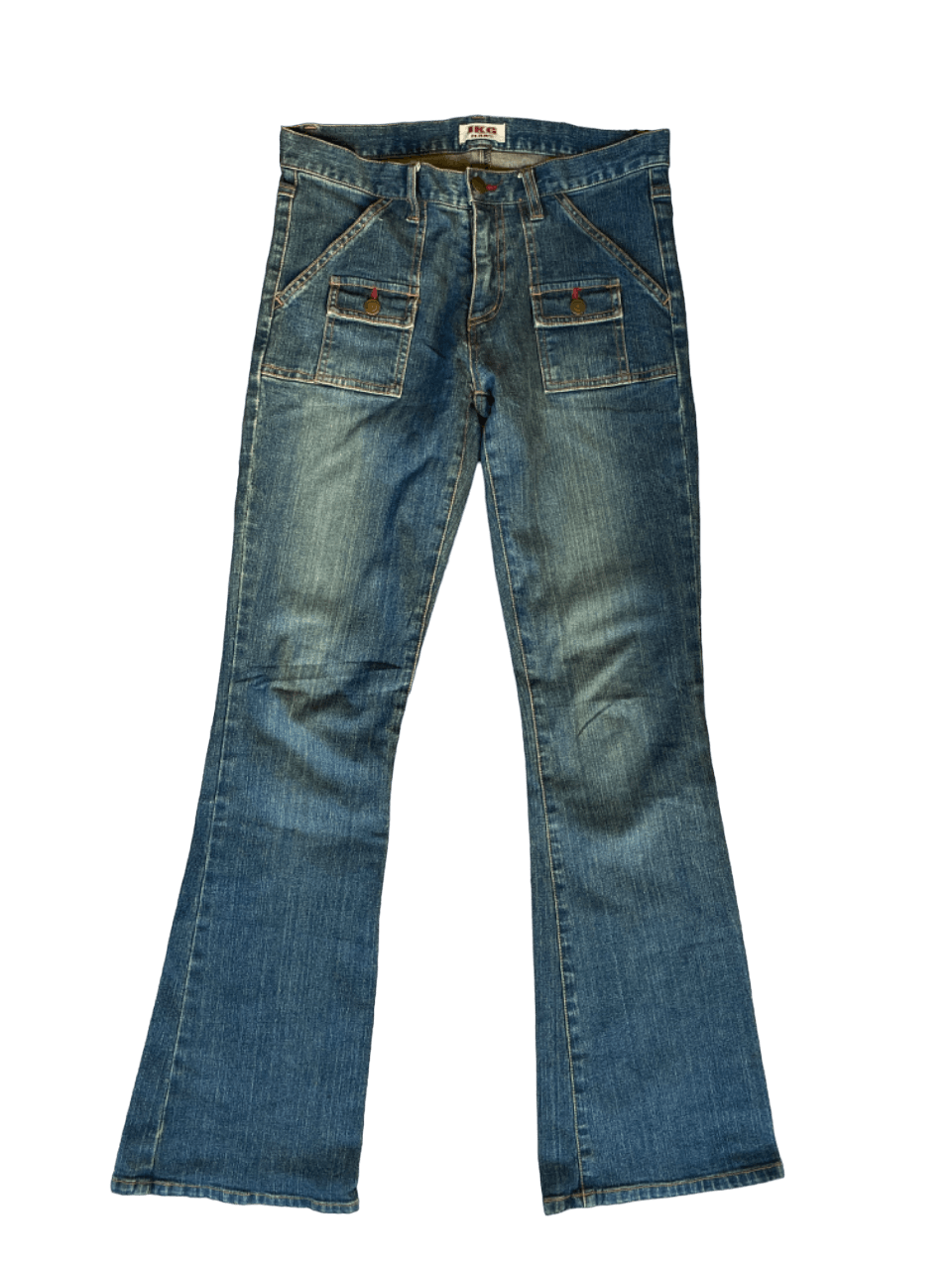 Japanese Brand Flared 🔥 JKG Bush Pants Denim | Grailed